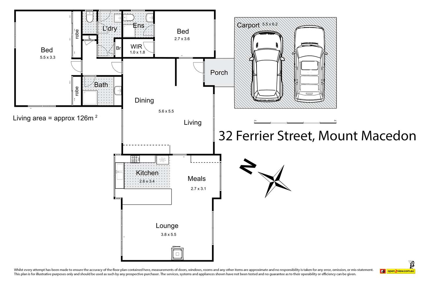 Floorplan of Homely house listing, 32 Ferrier Street, Mount Macedon VIC 3441