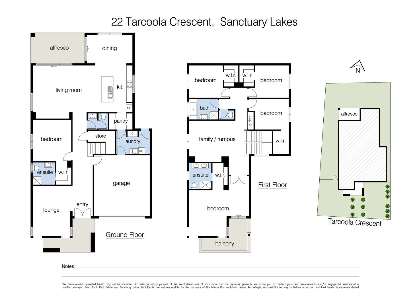 Floorplan of Homely house listing, 22 Tarcoola Crescent, Sanctuary Lakes VIC 3030