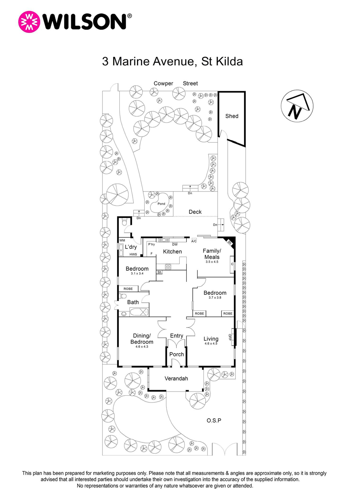 Floorplan of Homely house listing, 3 Marine Avenue, St Kilda VIC 3182
