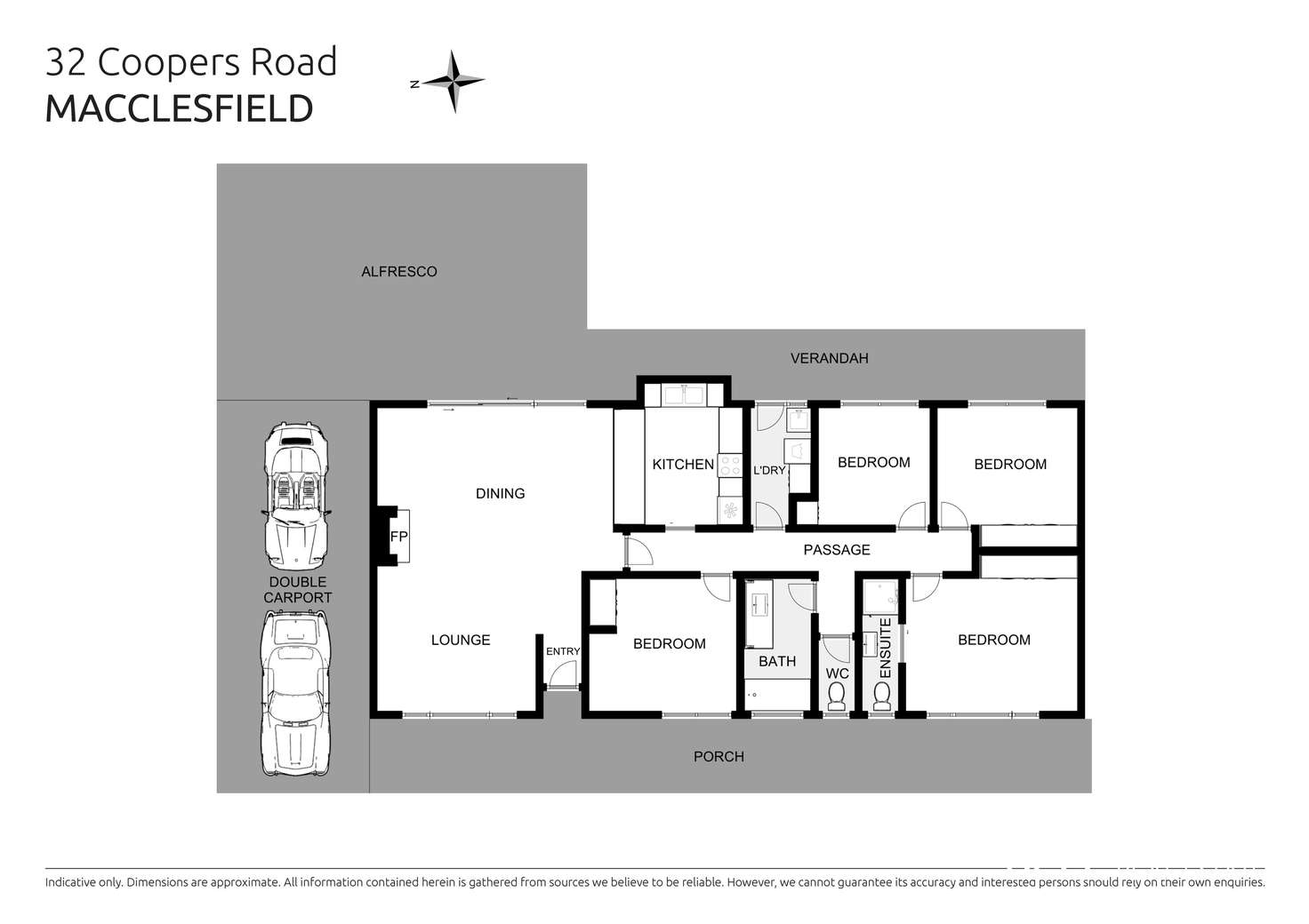 Floorplan of Homely house listing, 32 Coopers Road, Macclesfield VIC 3782