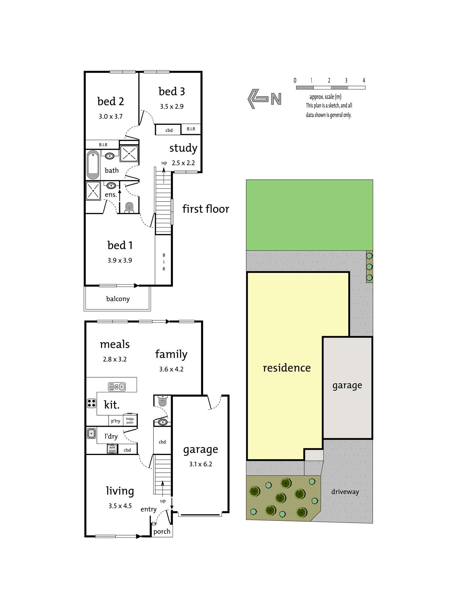 Floorplan of Homely townhouse listing, 46 Madison Boulevard, Mitcham VIC 3132