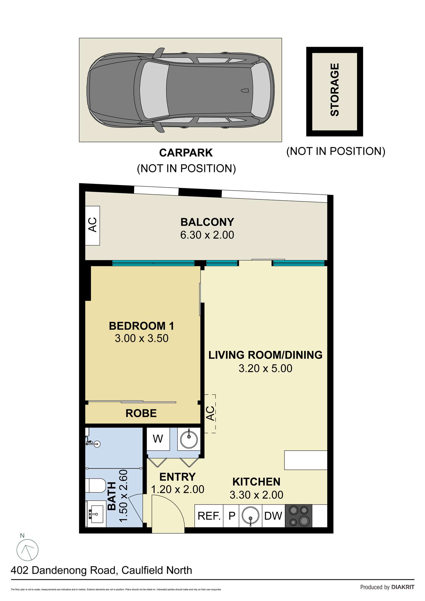 Floorplan of Homely apartment listing, 102/402 Dandenong Road, Caulfield North VIC 3161