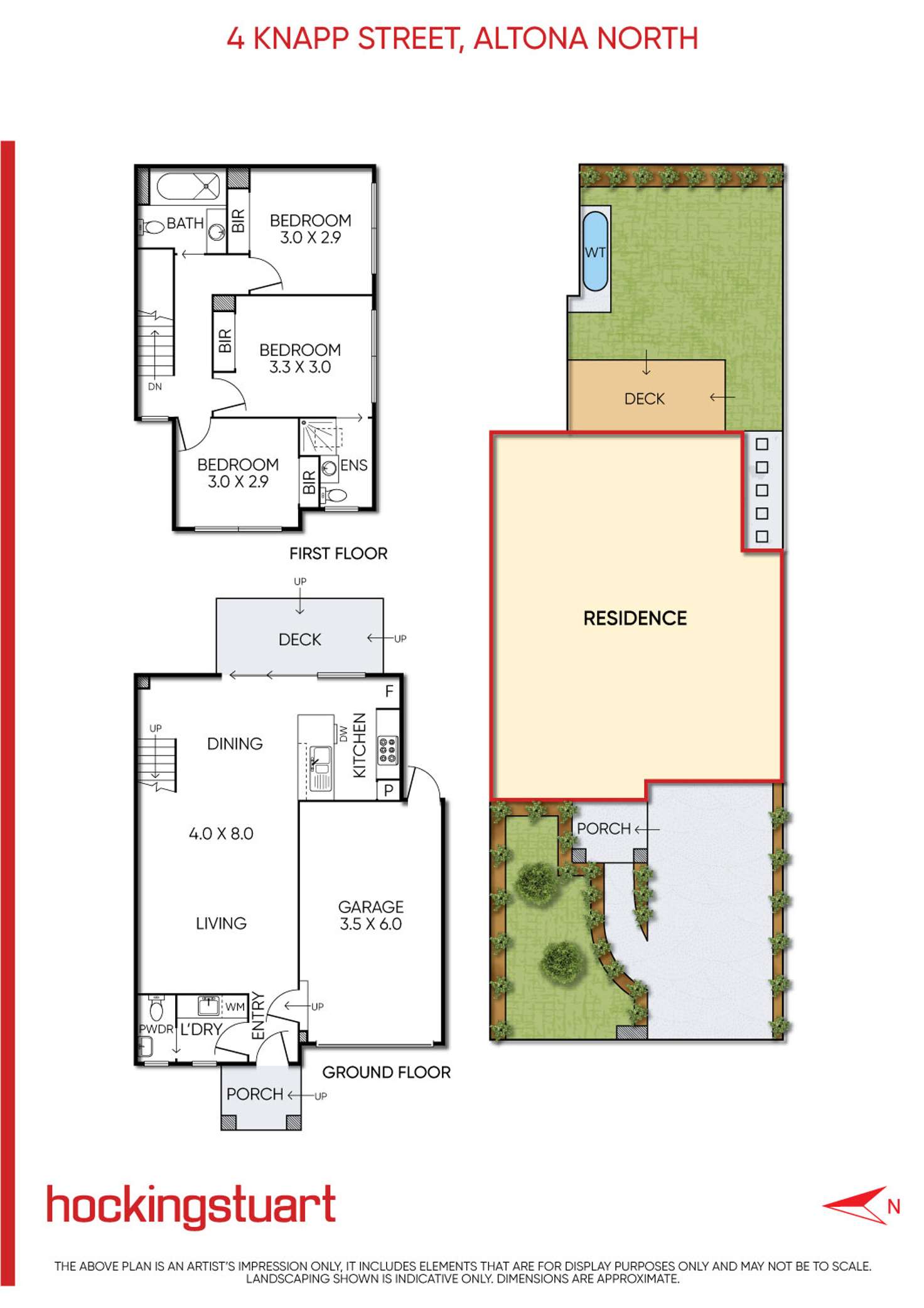 Floorplan of Homely townhouse listing, 4 Knapp Street, Altona North VIC 3025