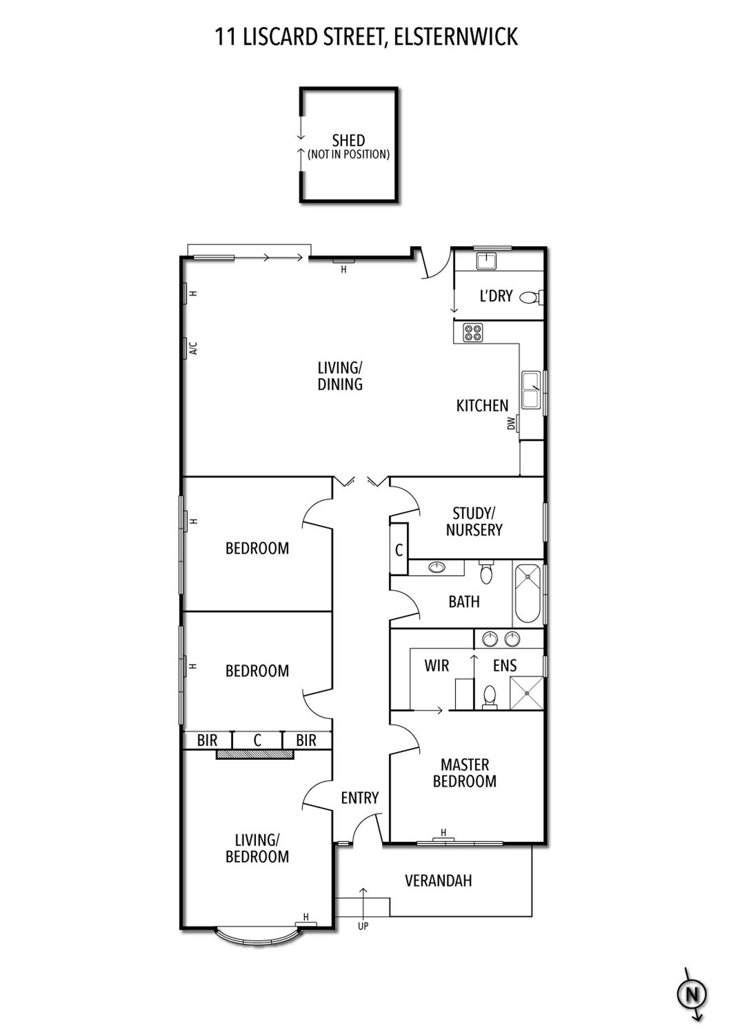 Floorplan of Homely house listing, 11 Liscard Street, Elsternwick VIC 3185