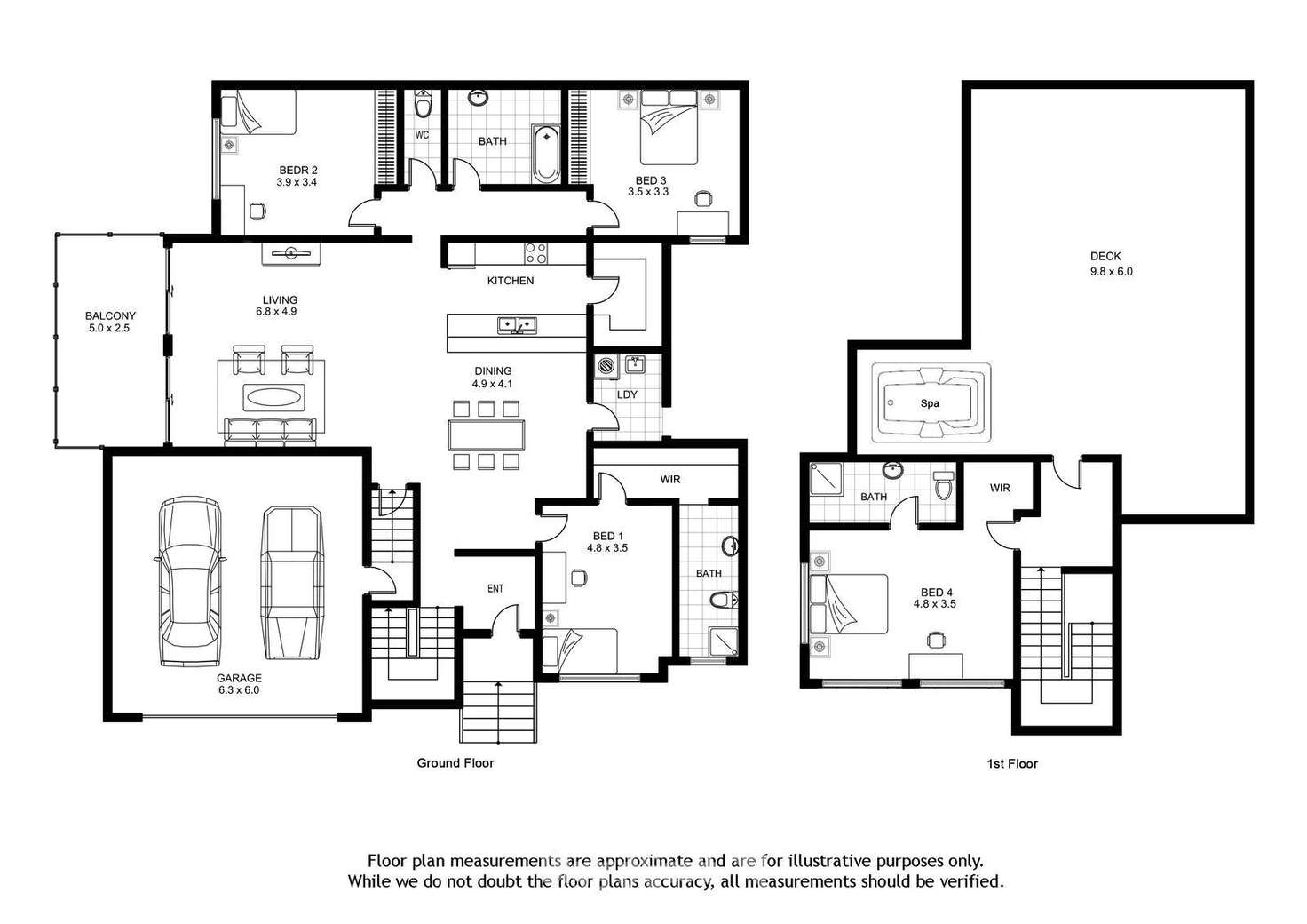 Floorplan of Homely house listing, 1/1 Hume Court, Ashwood VIC 3147