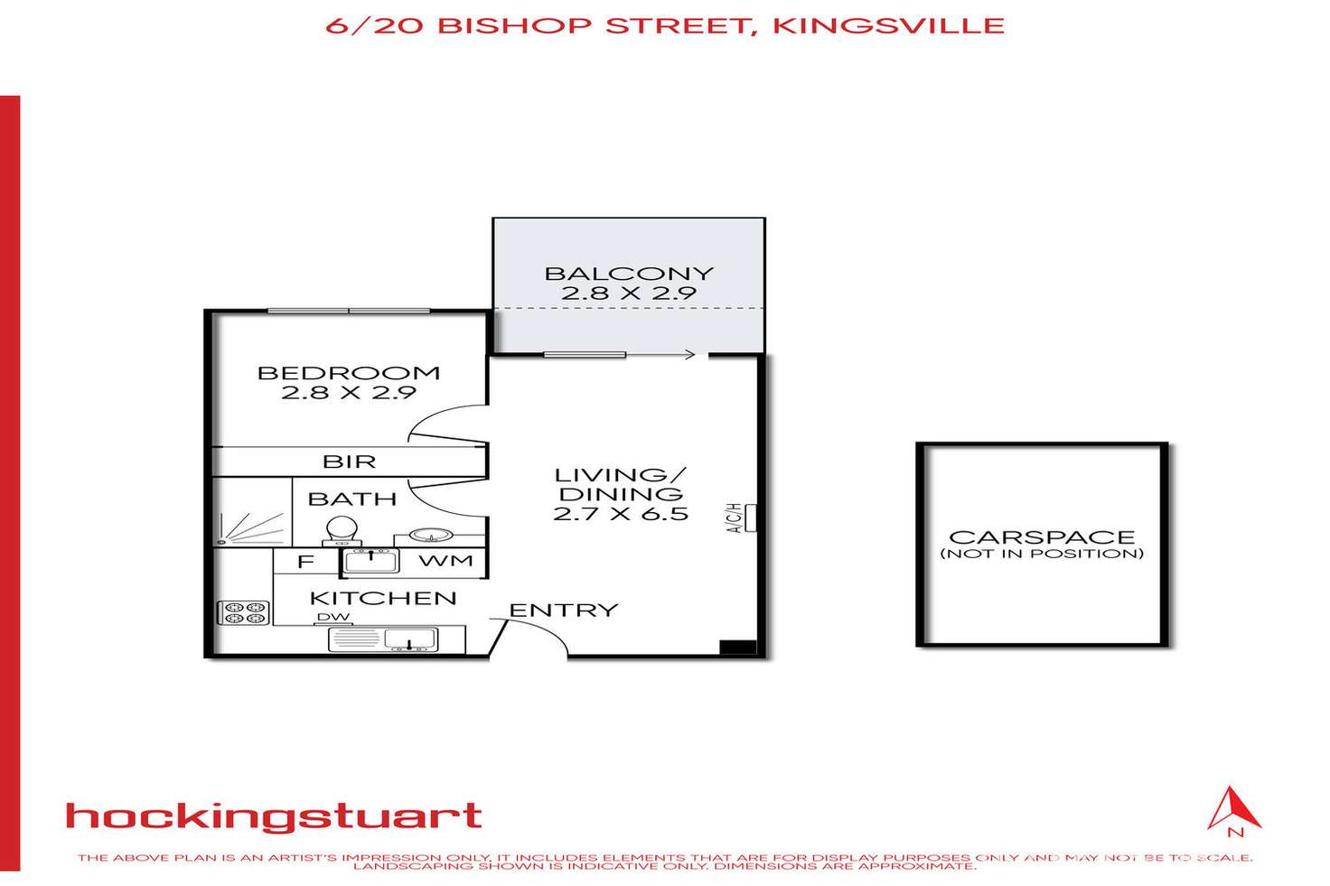 Floorplan of Homely apartment listing, 6/20 Bishop Street, Kingsville VIC 3012