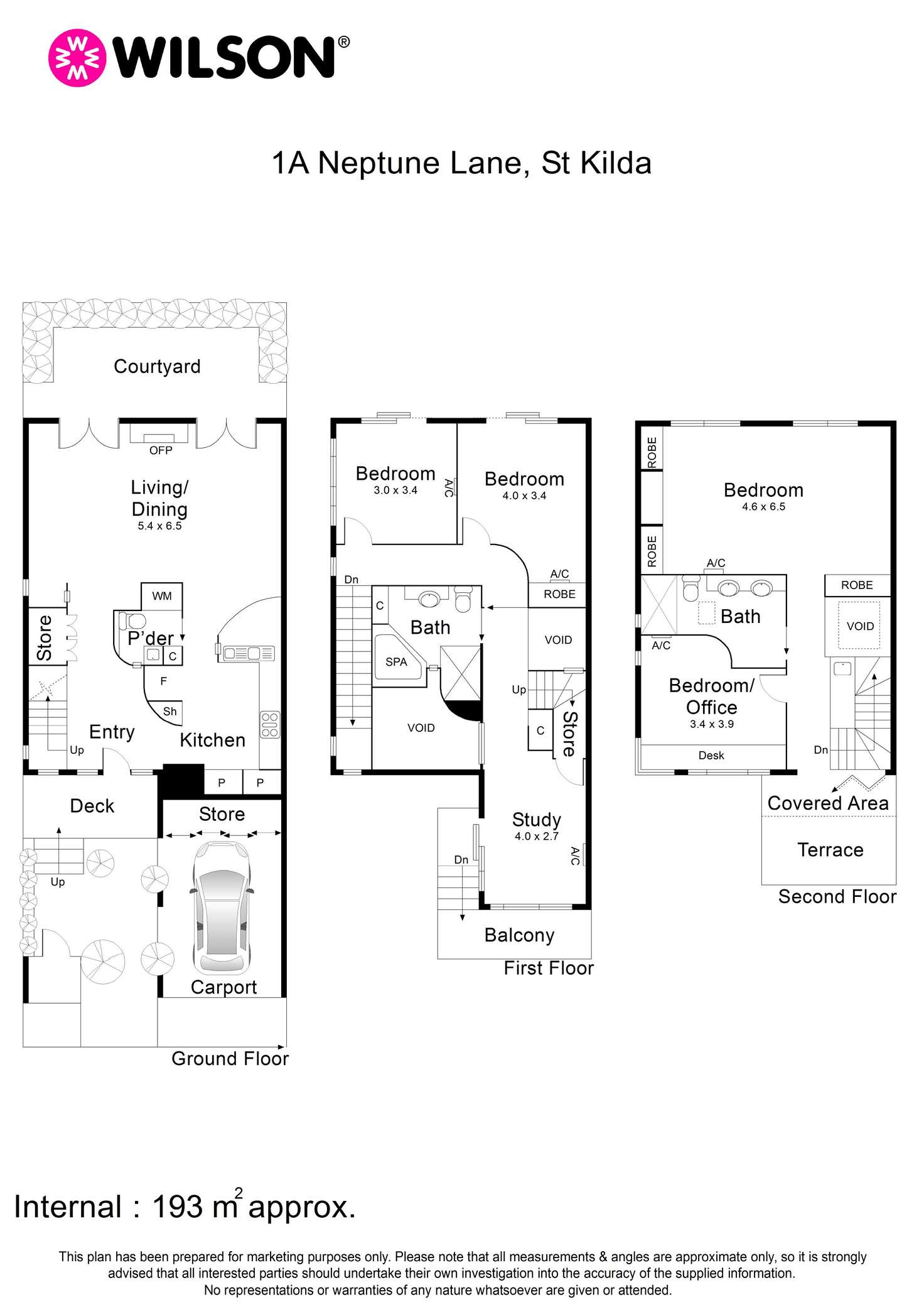 Floorplan of Homely house listing, 1A Neptune Lane, St Kilda VIC 3182