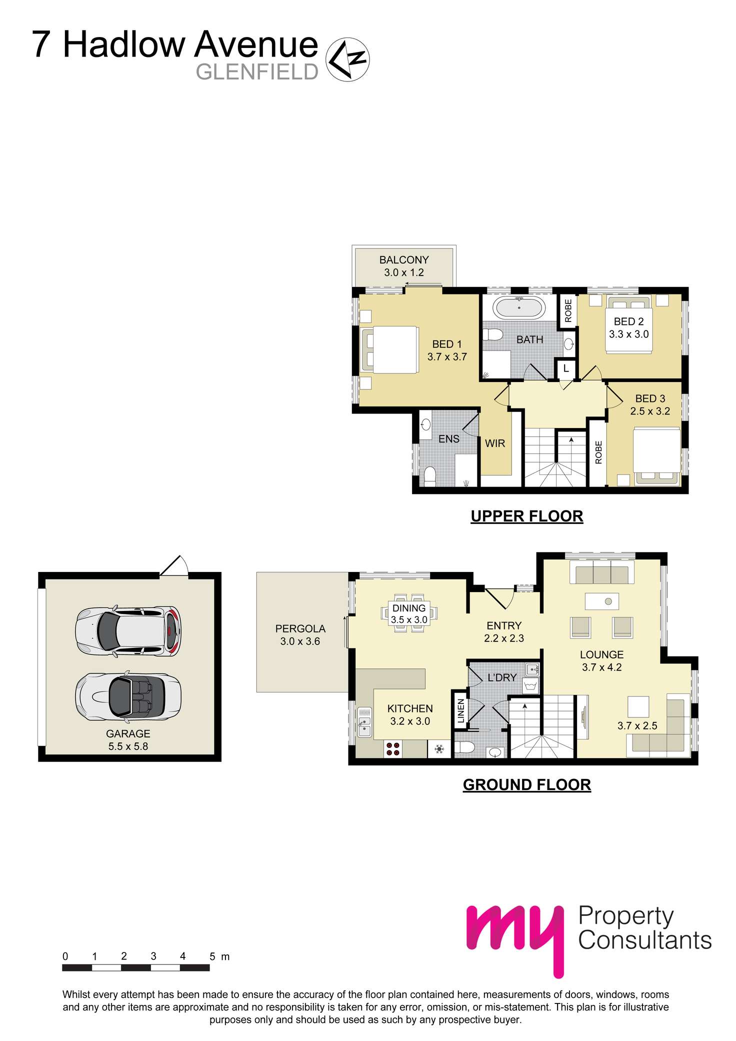 Floorplan of Homely house listing, 7 Hadlow Avenue, Glenfield NSW 2167