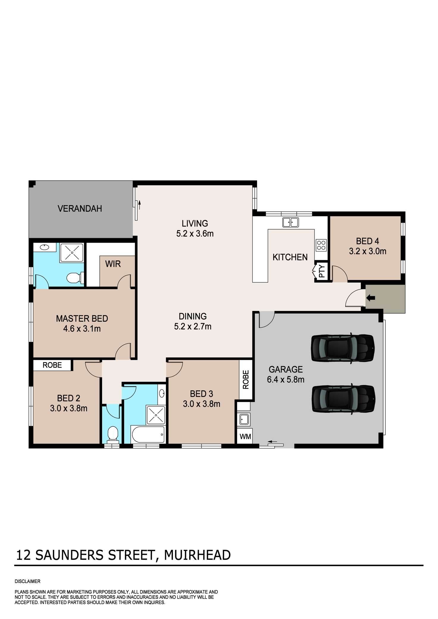 Floorplan of Homely house listing, 12 Saunders Street, Muirhead NT 810