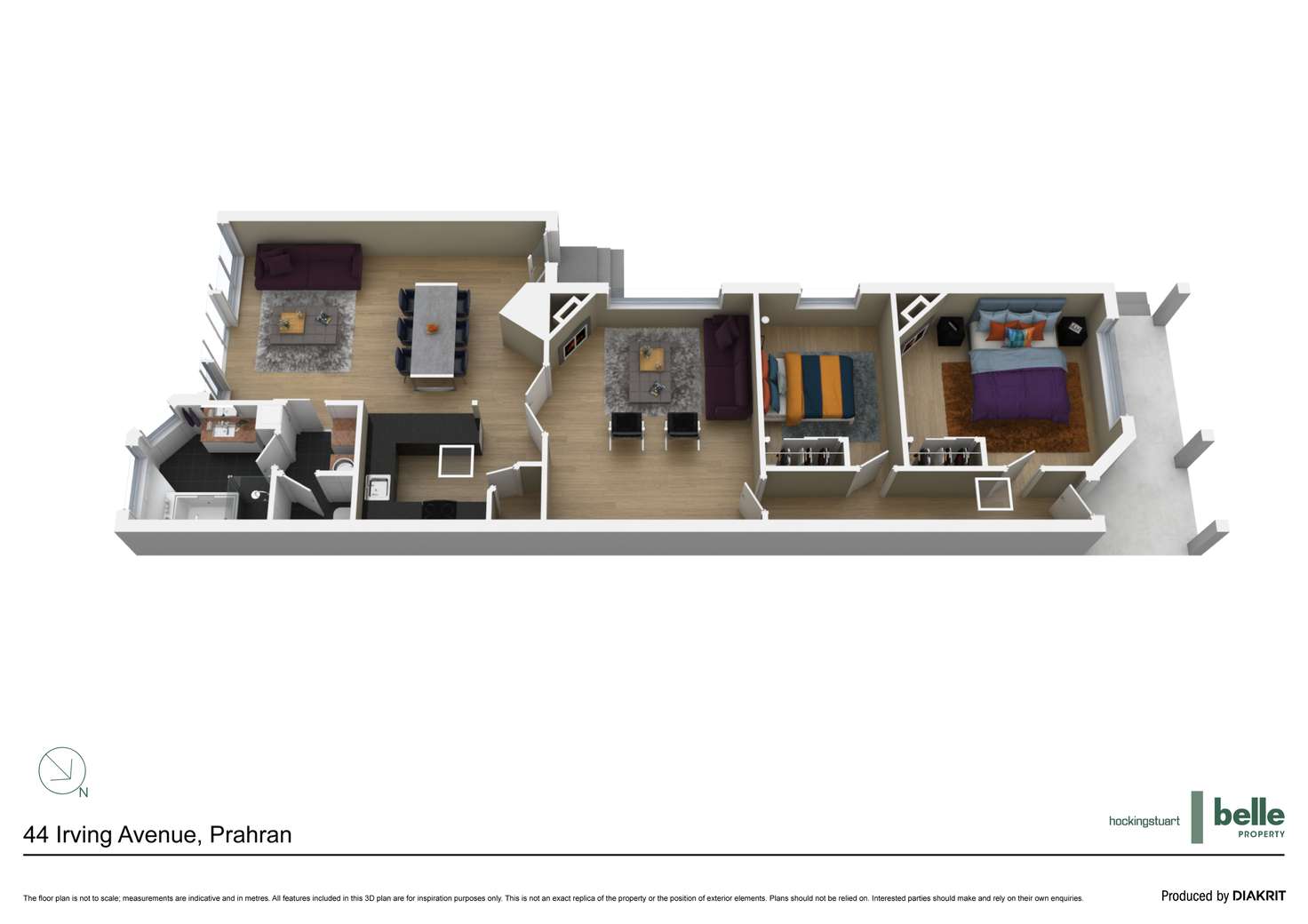 Floorplan of Homely house listing, 44 Irving Avenue, Prahran VIC 3181