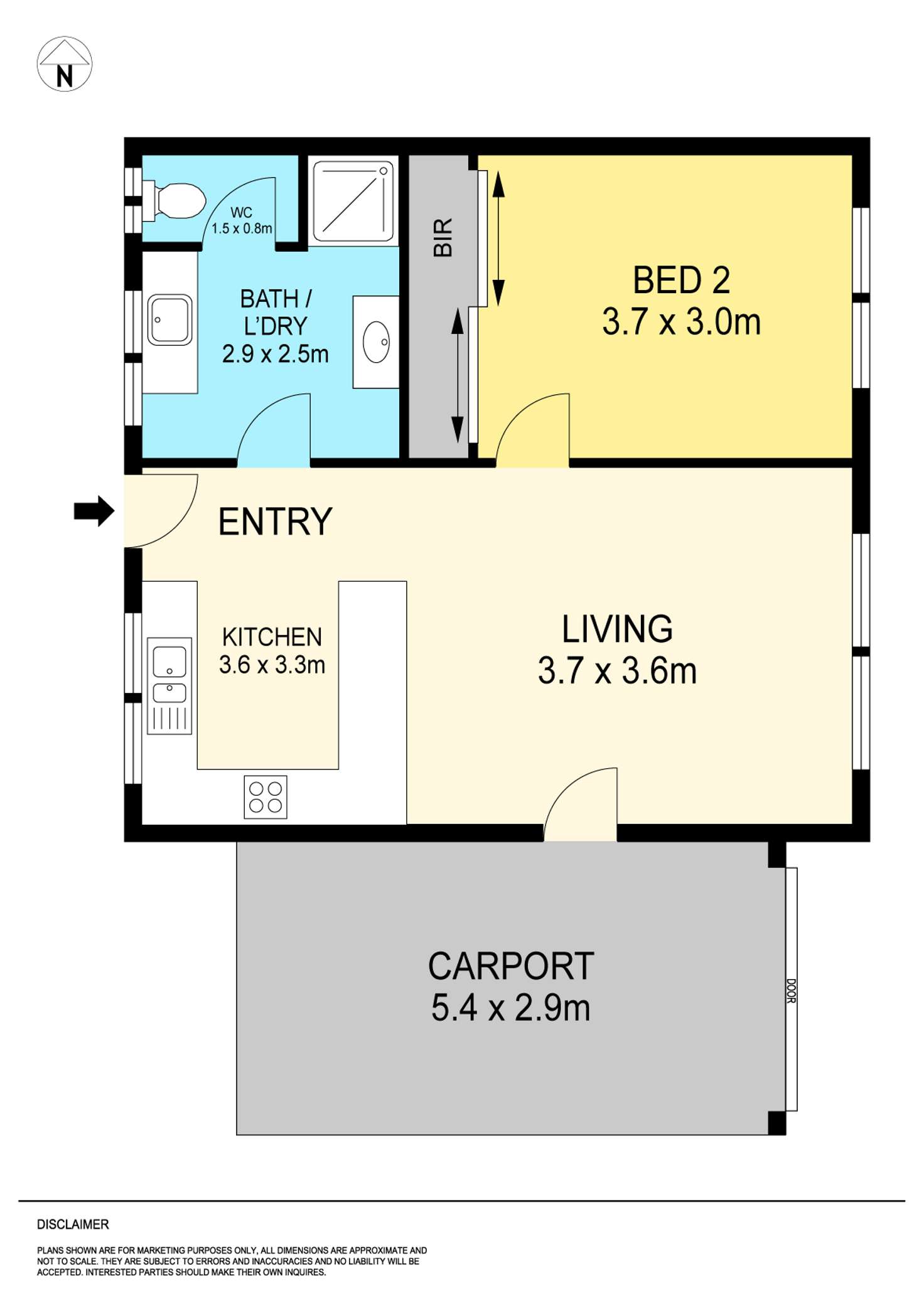 Floorplan of Homely flat listing, 3/1110 Gregory Street, Lake Wendouree VIC 3350