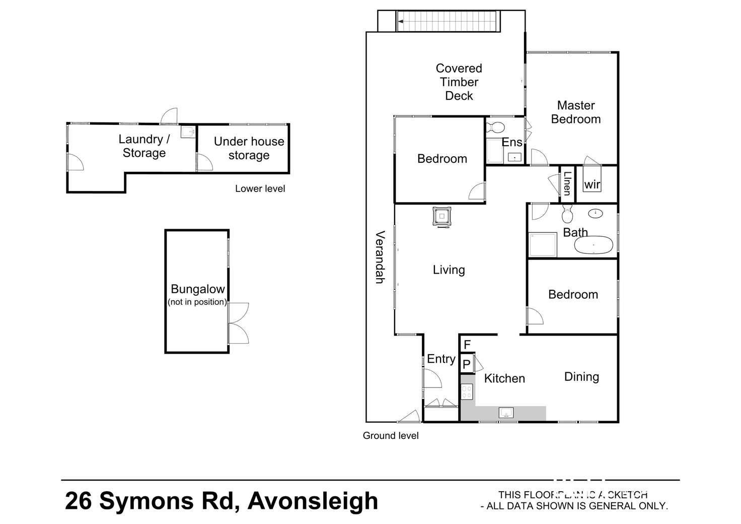 Floorplan of Homely house listing, 26 Symons Road, Avonsleigh VIC 3782