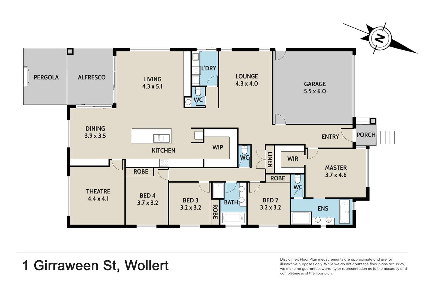 Floorplan of Homely house listing, 1 Girraween Street, Wollert VIC 3750