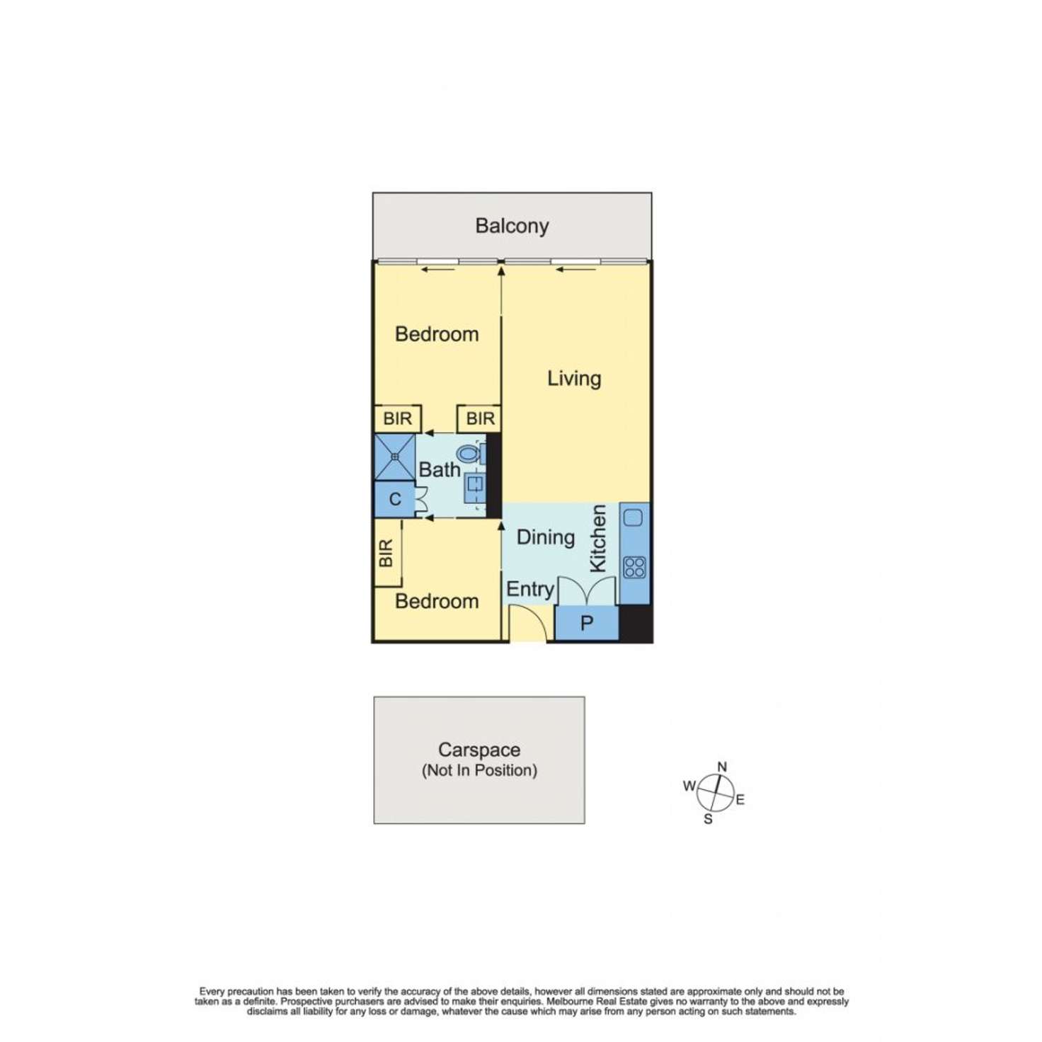 Floorplan of Homely apartment listing, 1015/74 Queens Road, Melbourne VIC 3004