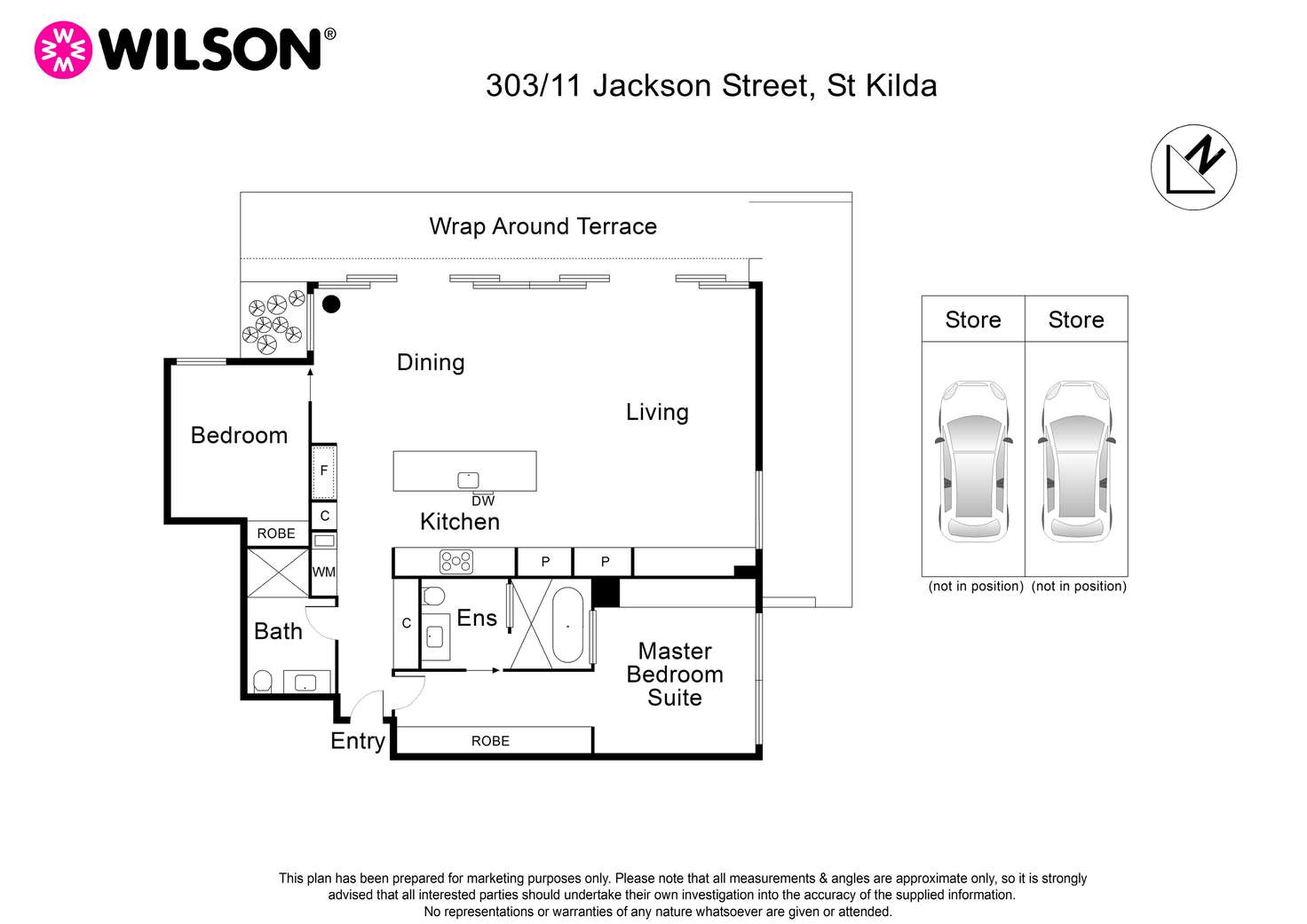 Floorplan of Homely apartment listing, 303/11 Jackson Street, St Kilda VIC 3182