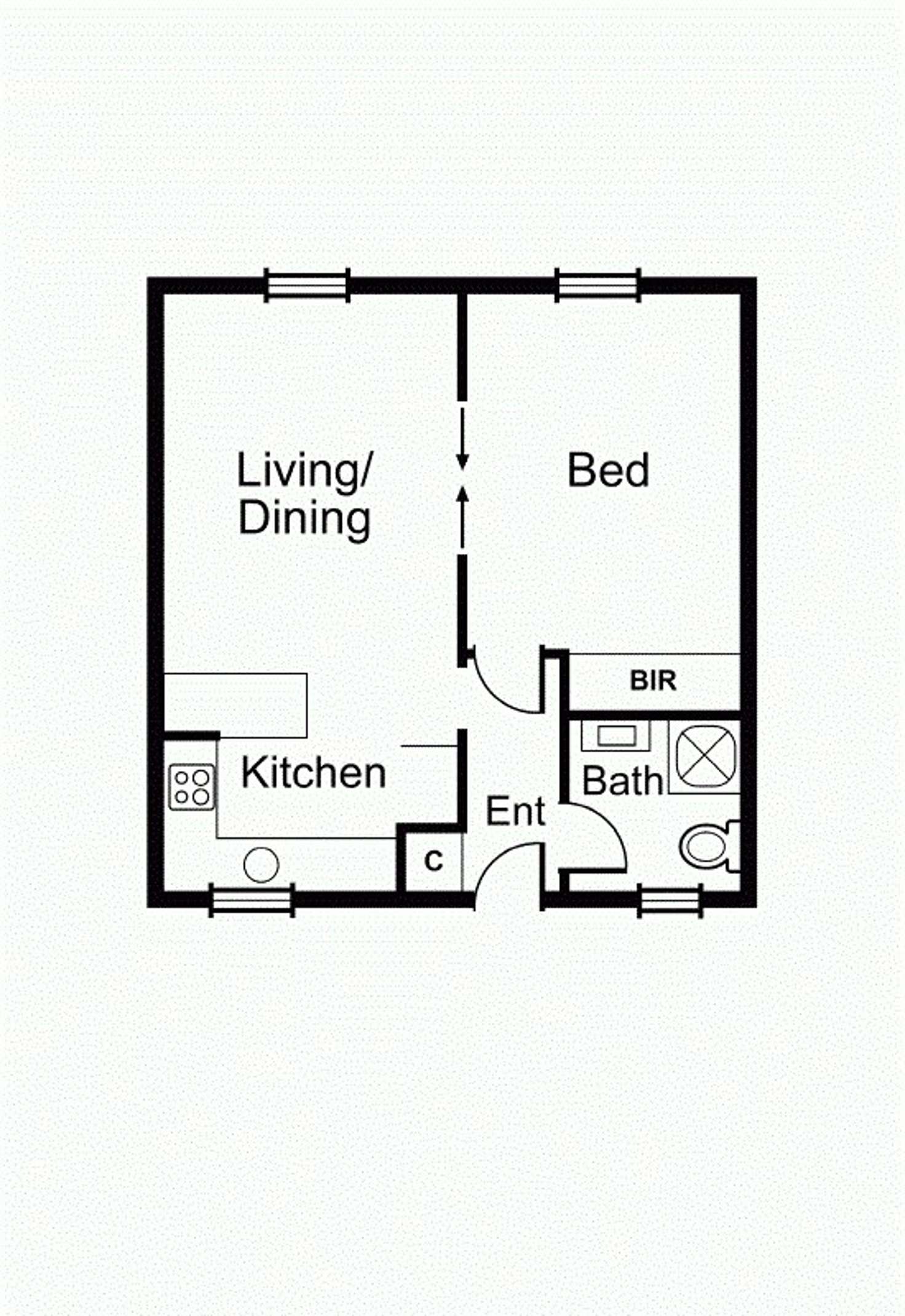 Floorplan of Homely apartment listing, 17/9-11 Barnsbury Road, South Yarra VIC 3141