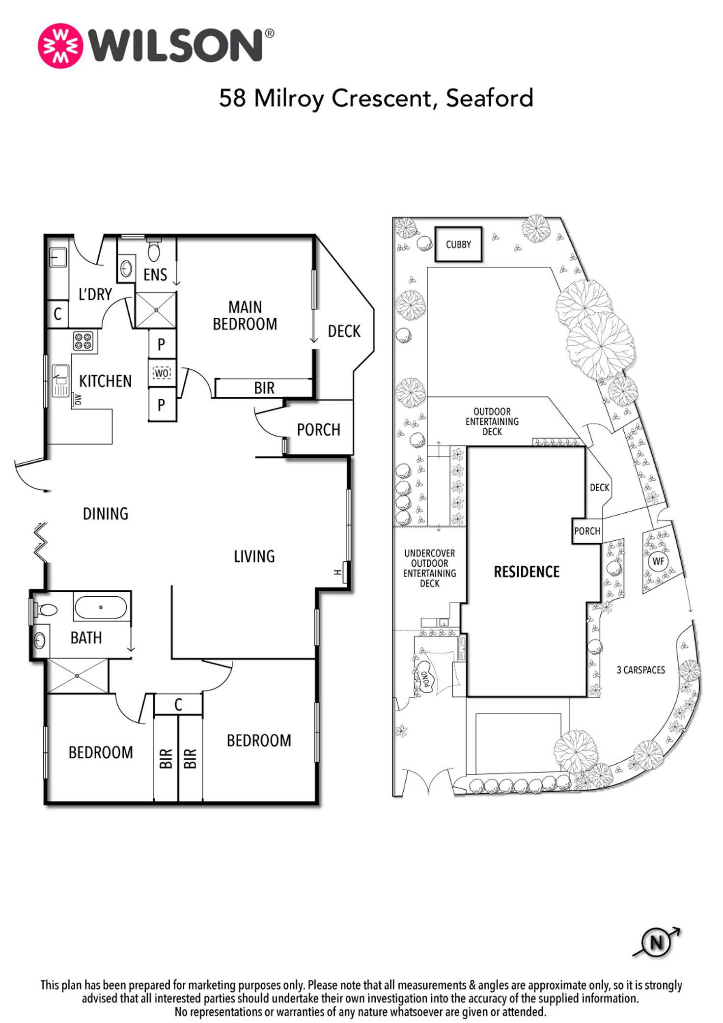Floorplan of Homely house listing, 58 Milroy Crescent, Seaford VIC 3198