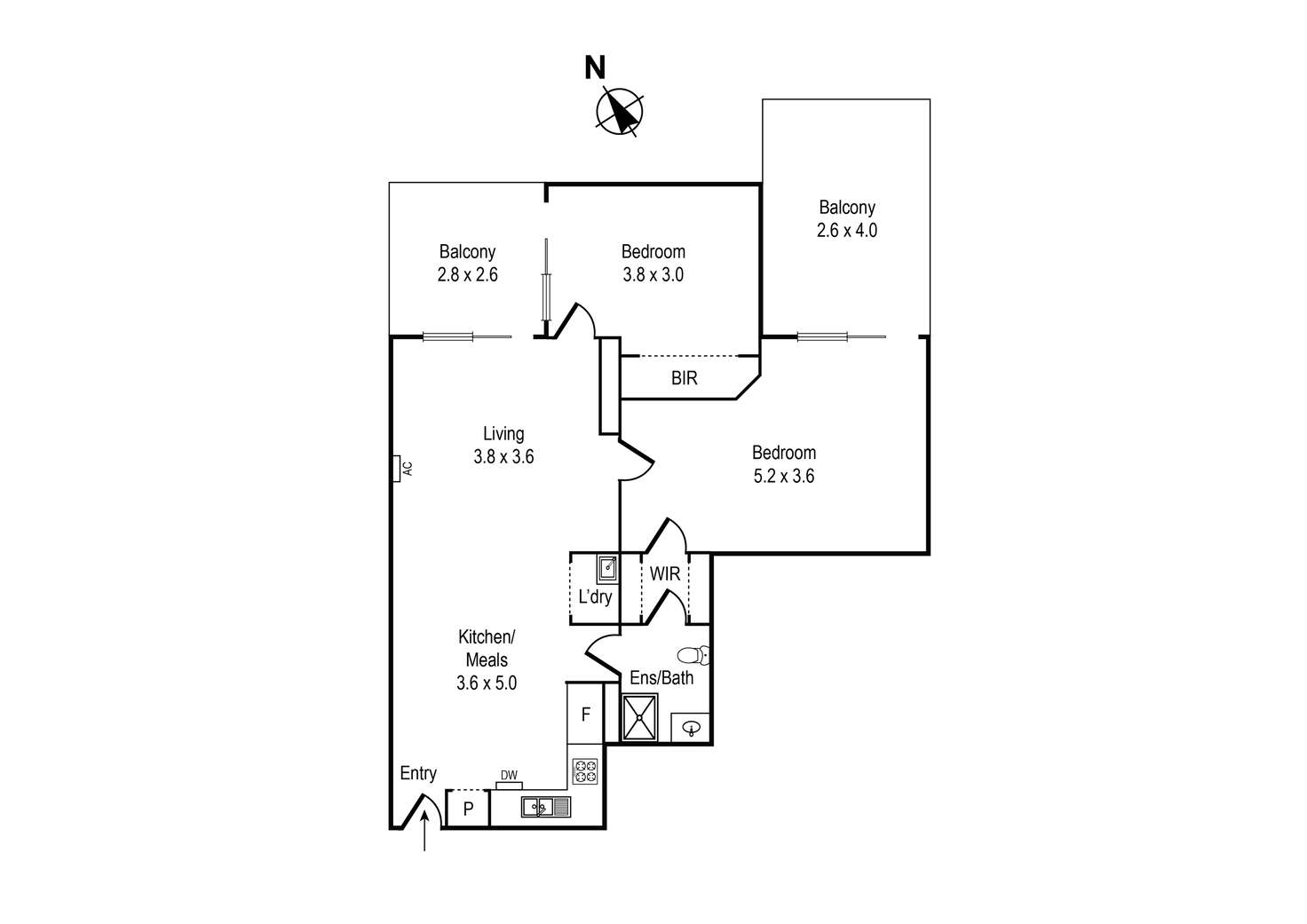 Floorplan of Homely apartment listing, 10/538 Main Street, Mordialloc VIC 3195