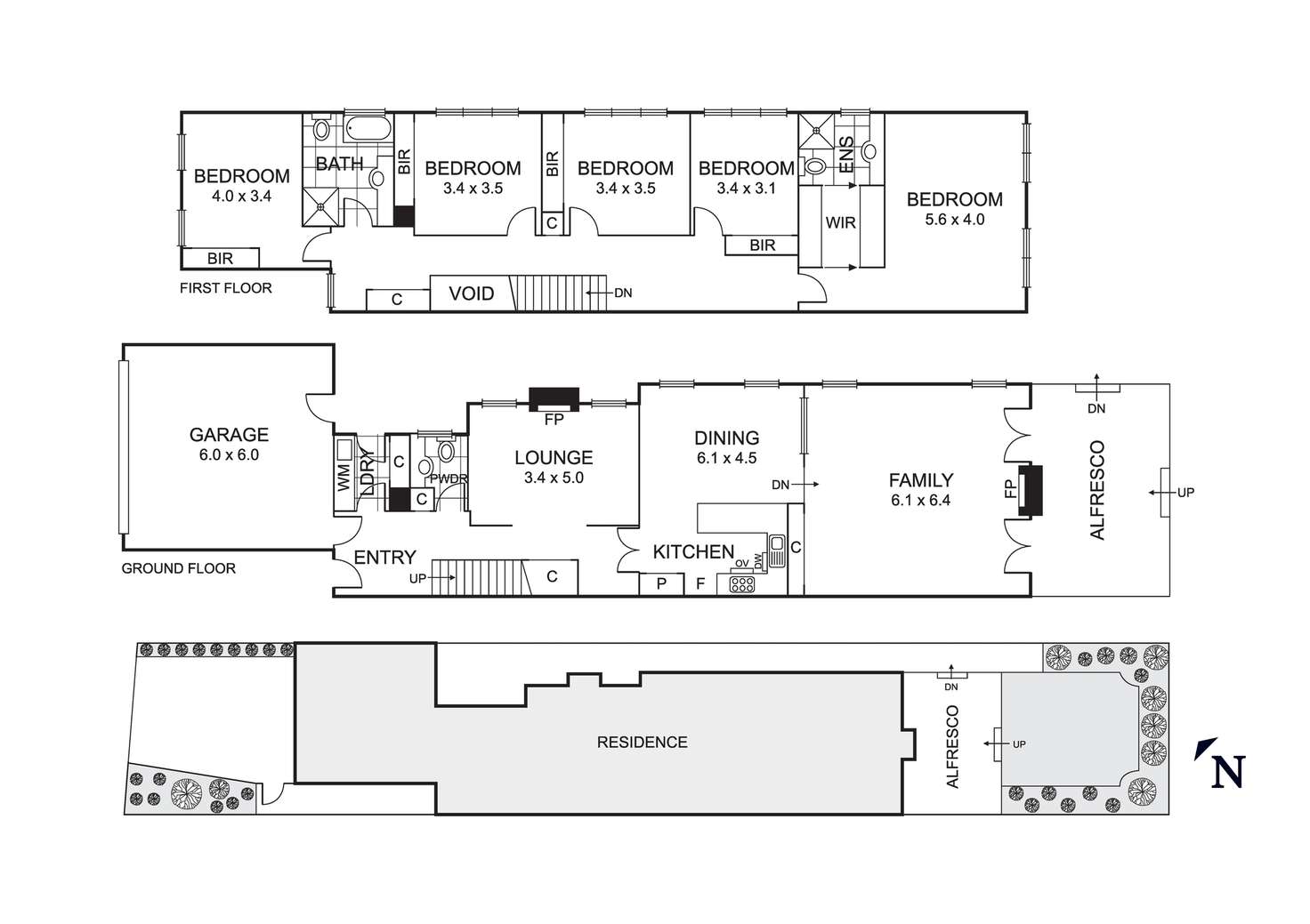 Floorplan of Homely house listing, 6A Eblana Avenue, Mentone VIC 3194