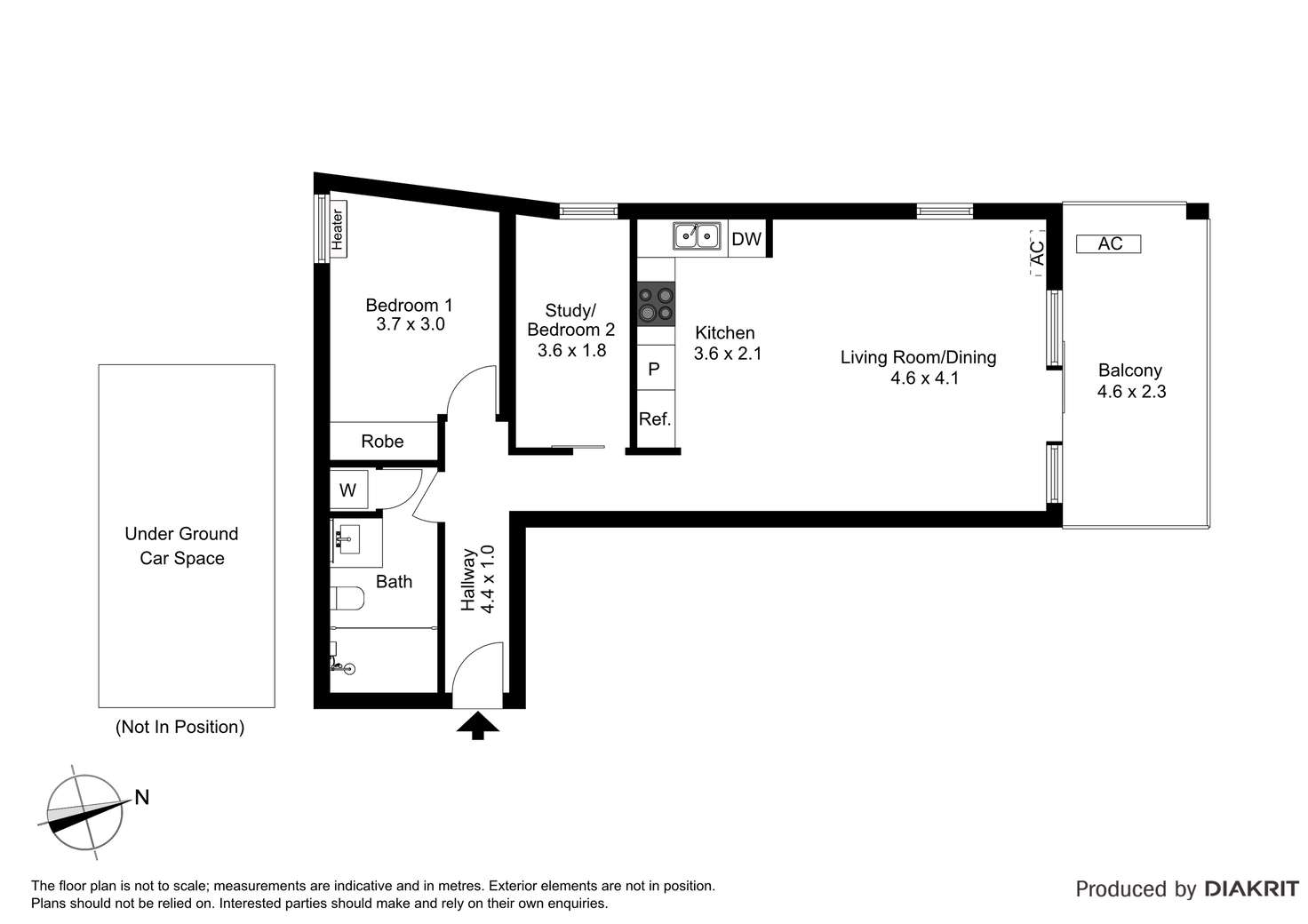 Floorplan of Homely apartment listing, 301/7 Greeves Street, St Kilda VIC 3182