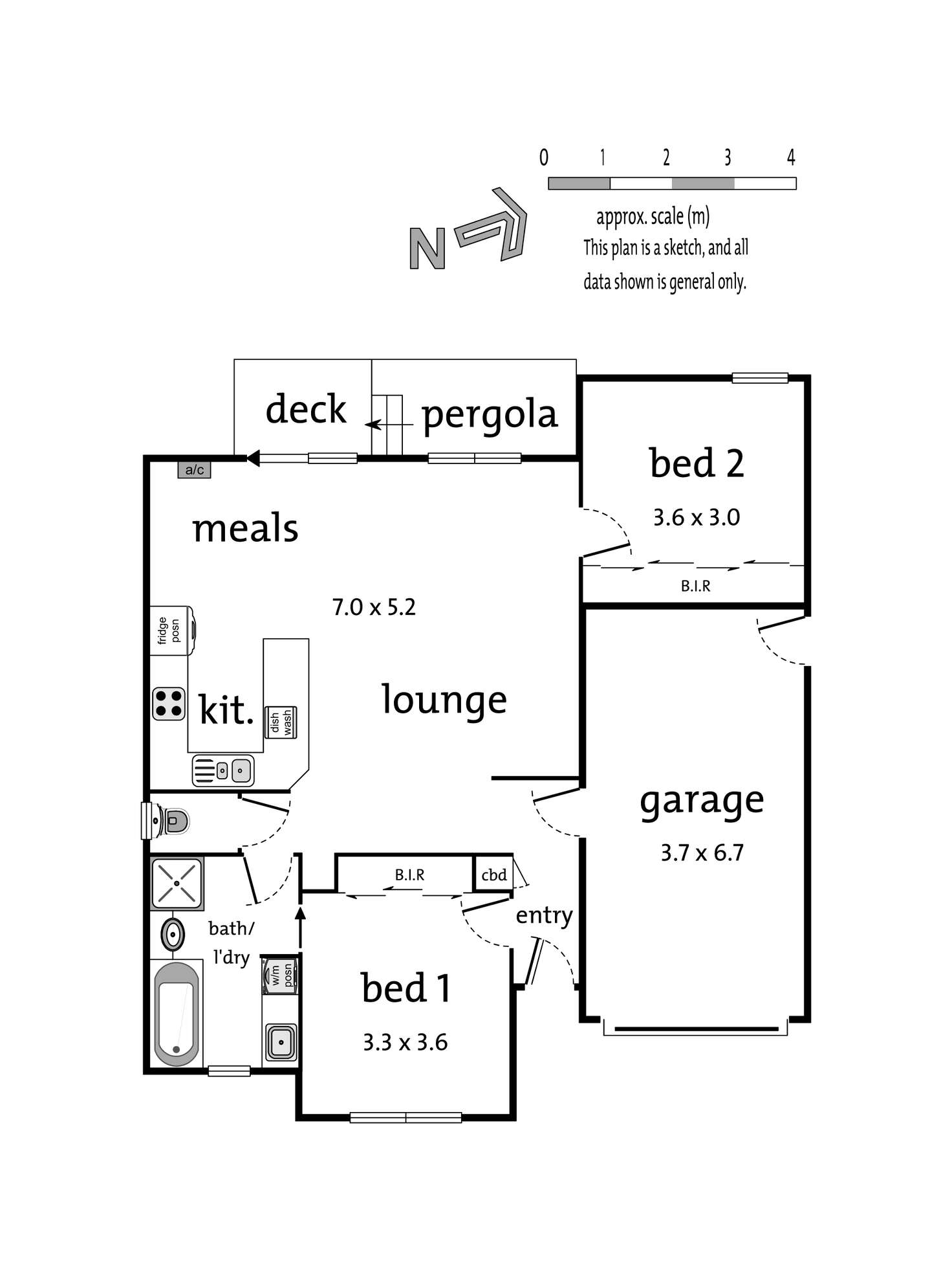 Floorplan of Homely unit listing, 2 Charlotte Place, Mooroolbark VIC 3138