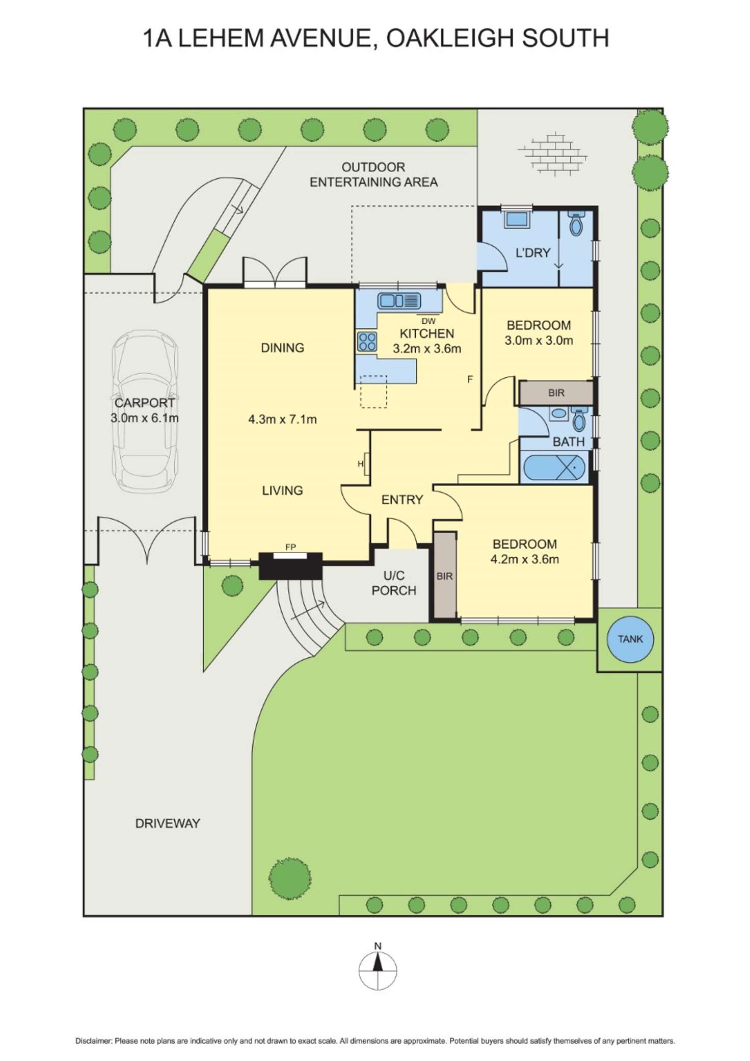 Floorplan of Homely unit listing, 1/1 Lehem Avenue, Oakleigh South VIC 3167