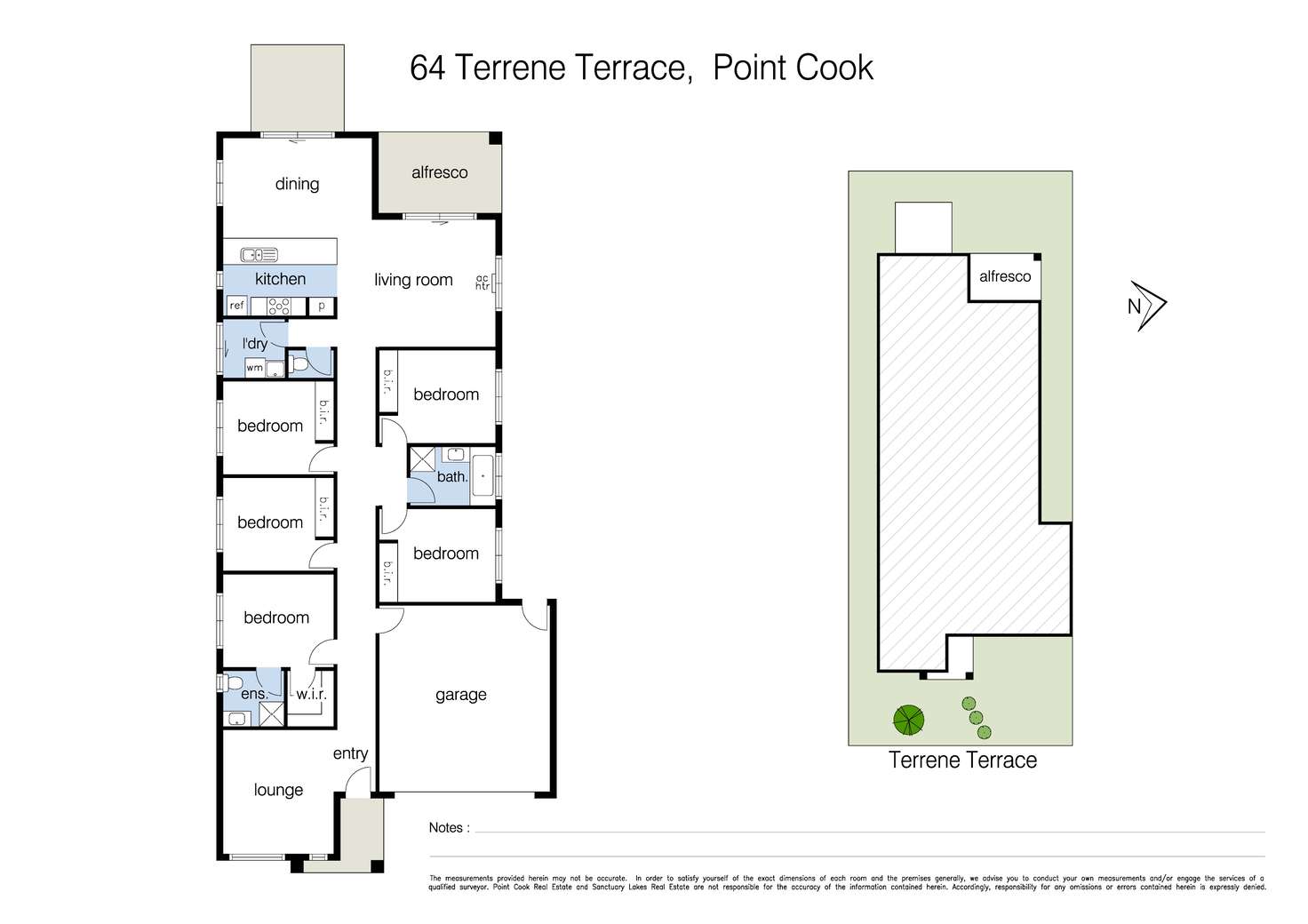 Floorplan of Homely house listing, 64 Terrene Terrace, Point Cook VIC 3030