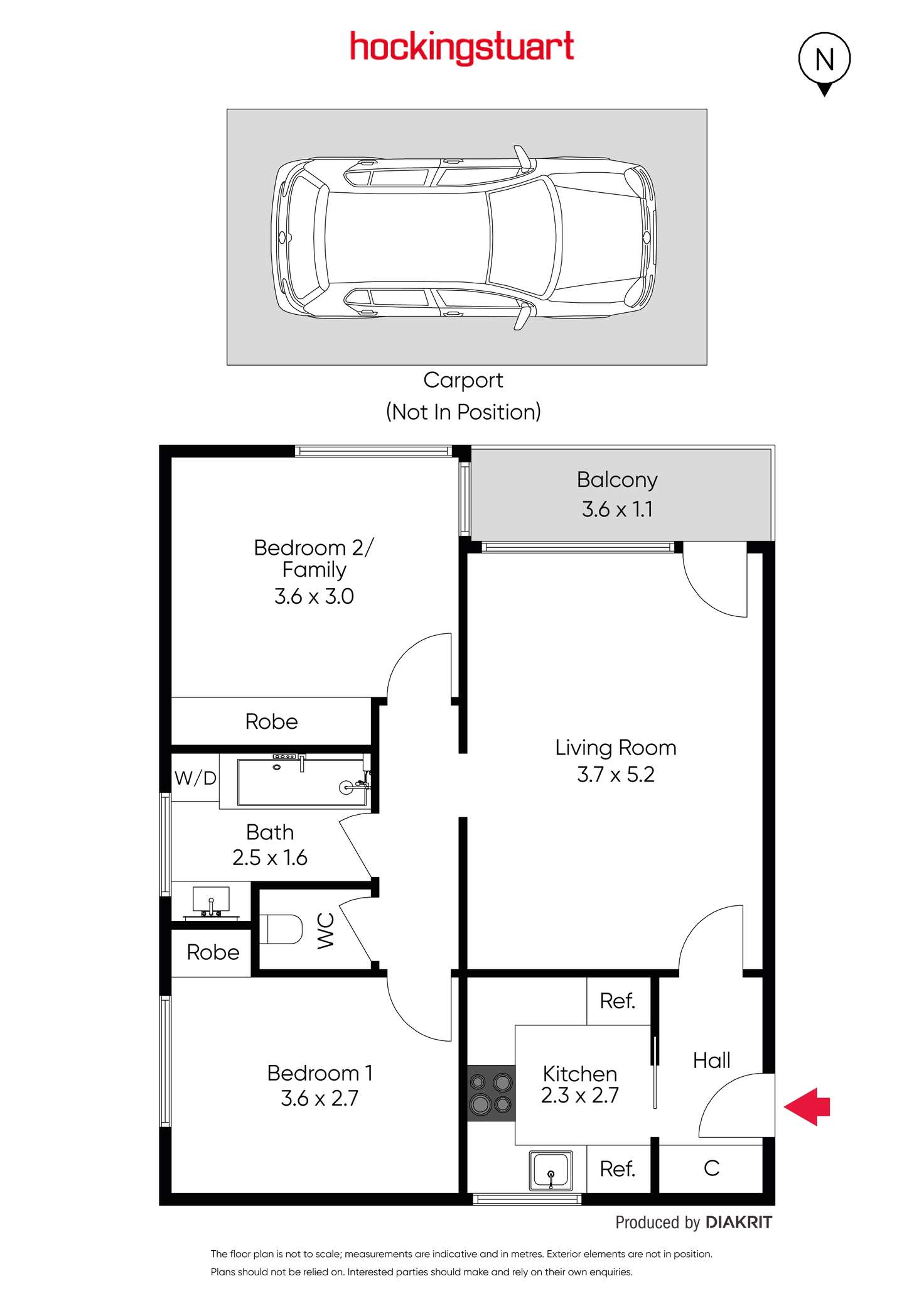 Floorplan of Homely apartment listing, 2/311 Dandenong Road, Prahran VIC 3181