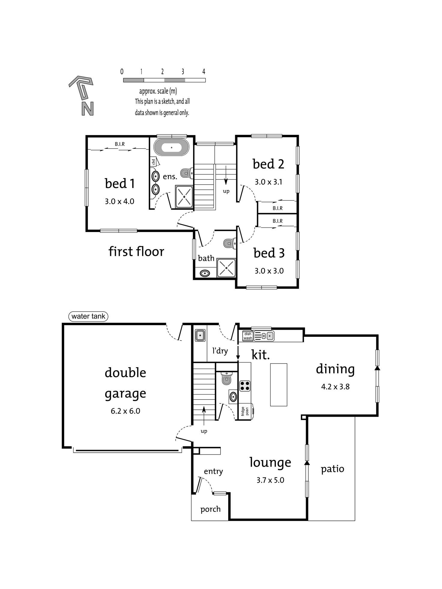 Floorplan of Homely townhouse listing, 3/19 Sargent Street, Doncaster VIC 3108