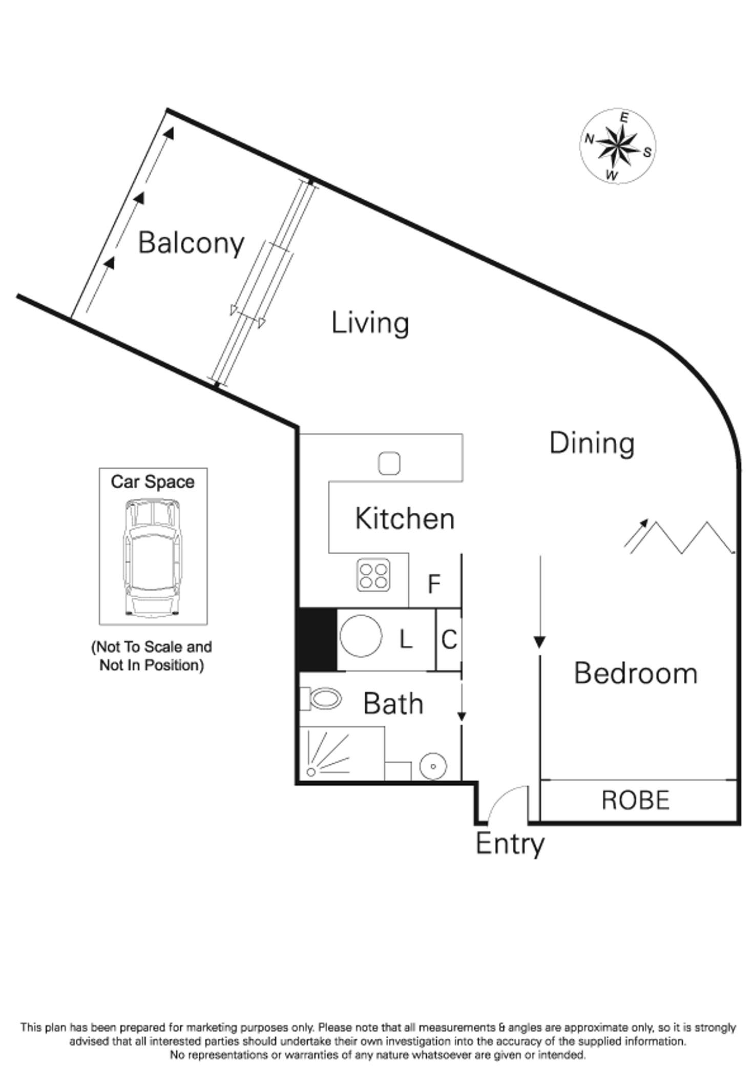 Floorplan of Homely apartment listing, 601/539 St Kilda Road, Melbourne VIC 3004