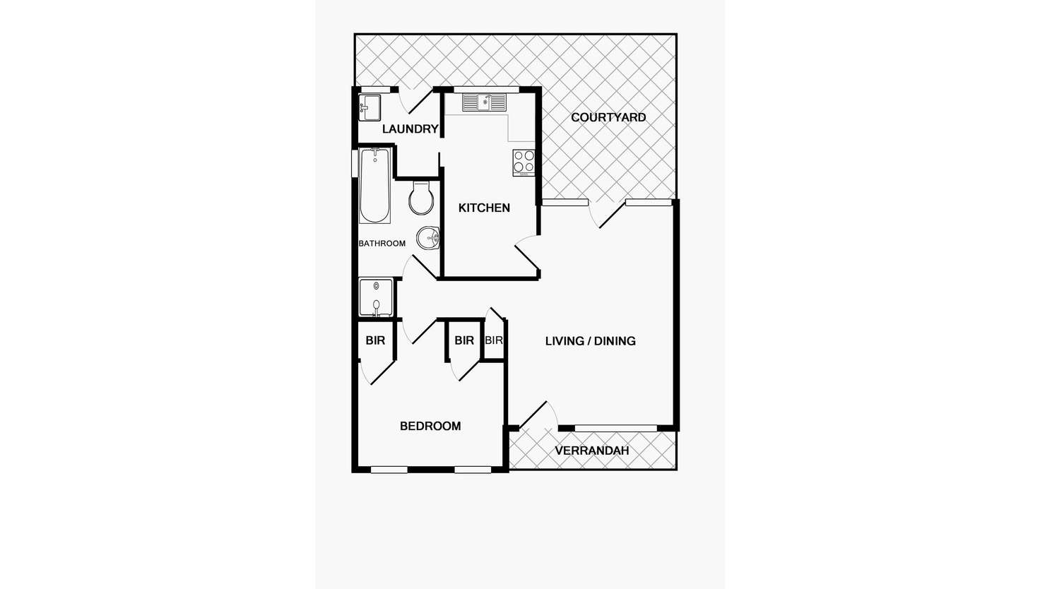 Floorplan of Homely unit listing, 4/9 Stawell Street, Mentone VIC 3194