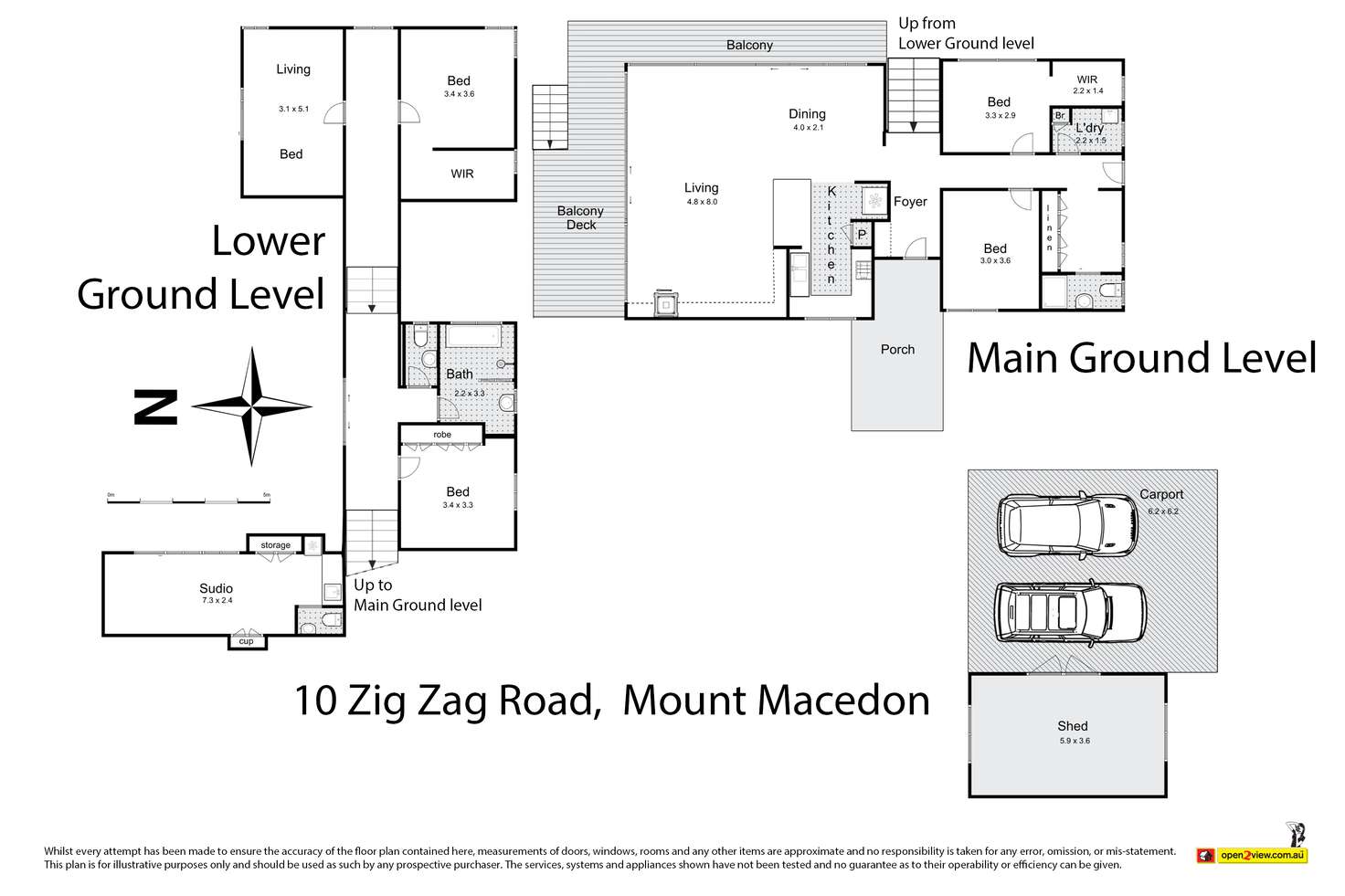 Floorplan of Homely house listing, 10 Zig Zag Road, Mount Macedon VIC 3441