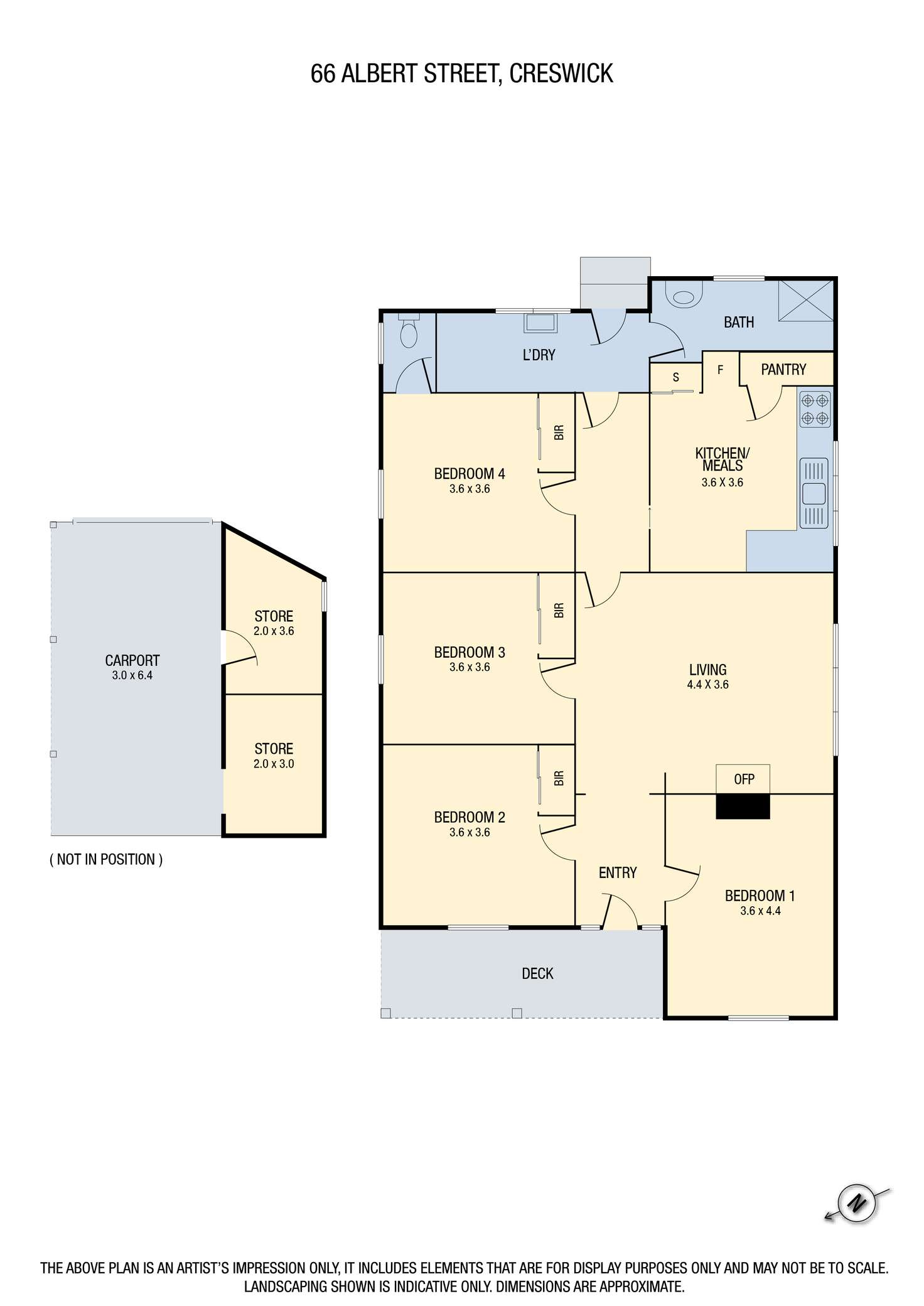 Floorplan of Homely house listing, 66 Albert Street, Creswick VIC 3363