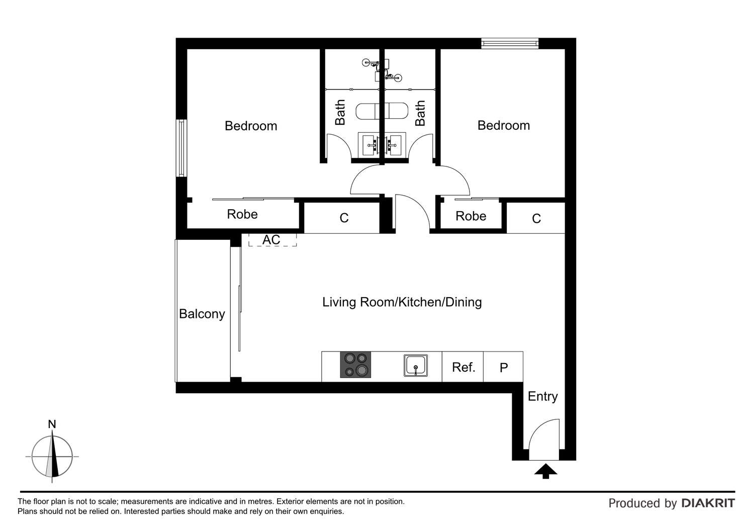 Floorplan of Homely apartment listing, 310/6 St Kilda Road, St Kilda VIC 3182