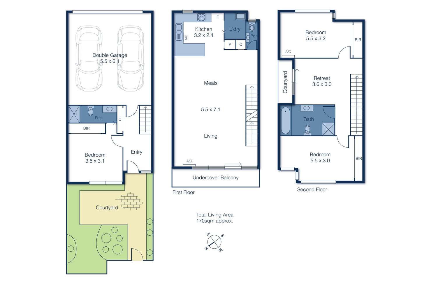 Floorplan of Homely townhouse listing, 2/218 Lower Plenty Road, Rosanna VIC 3084