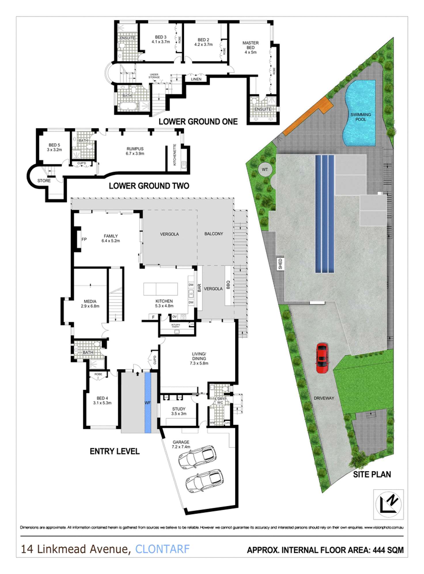 Floorplan of Homely house listing, 14 Linkmead Avenue, Clontarf NSW 2093