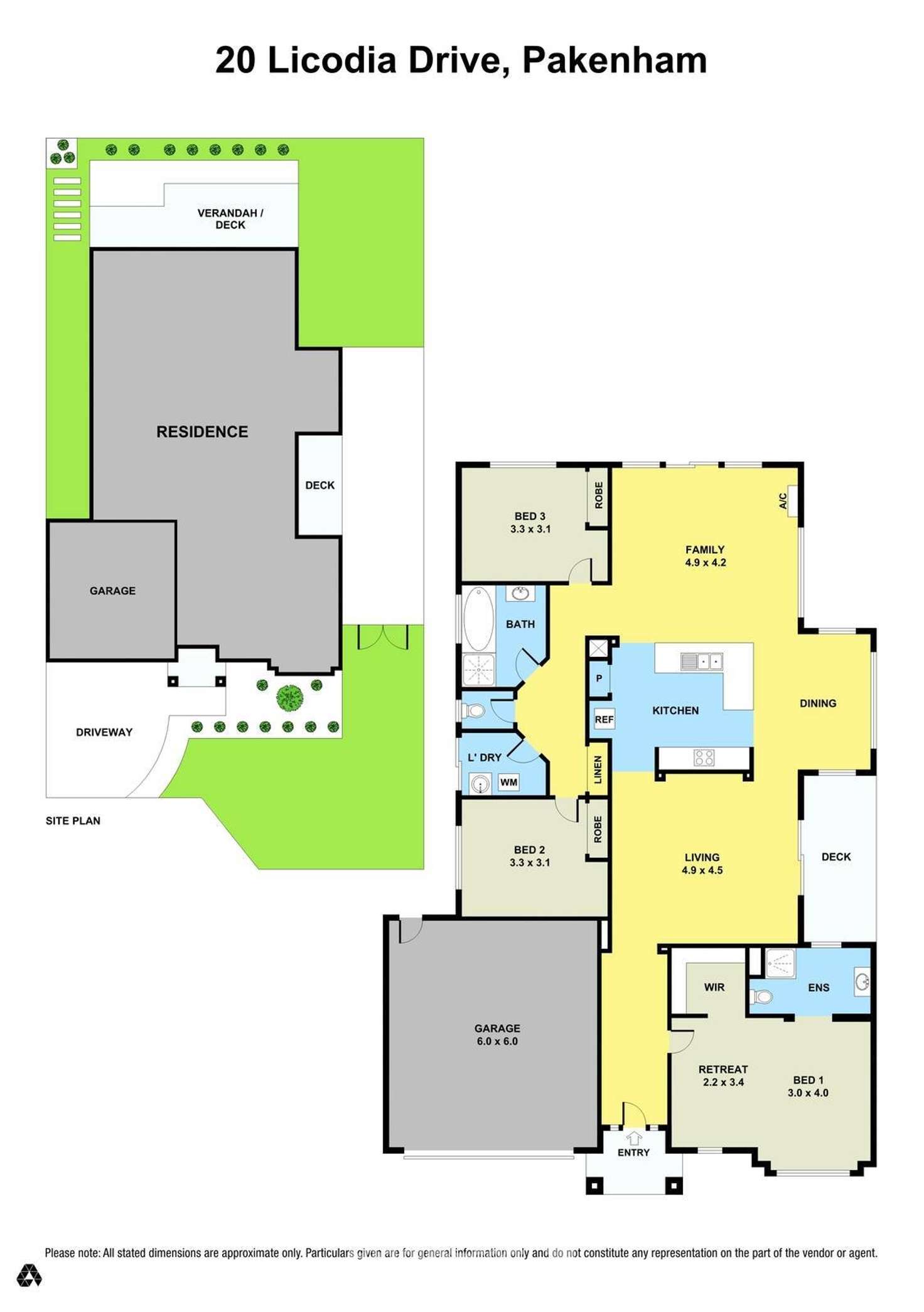 Floorplan of Homely house listing, 20 Licodia Drive, Pakenham VIC 3810
