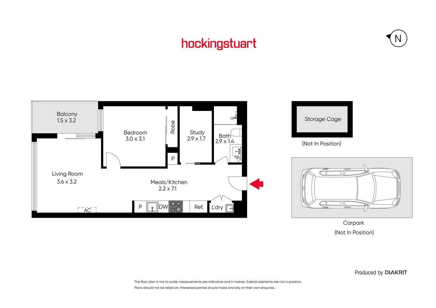 Floorplan of Homely apartment listing, 820/288 Albert Street, Brunswick VIC 3056