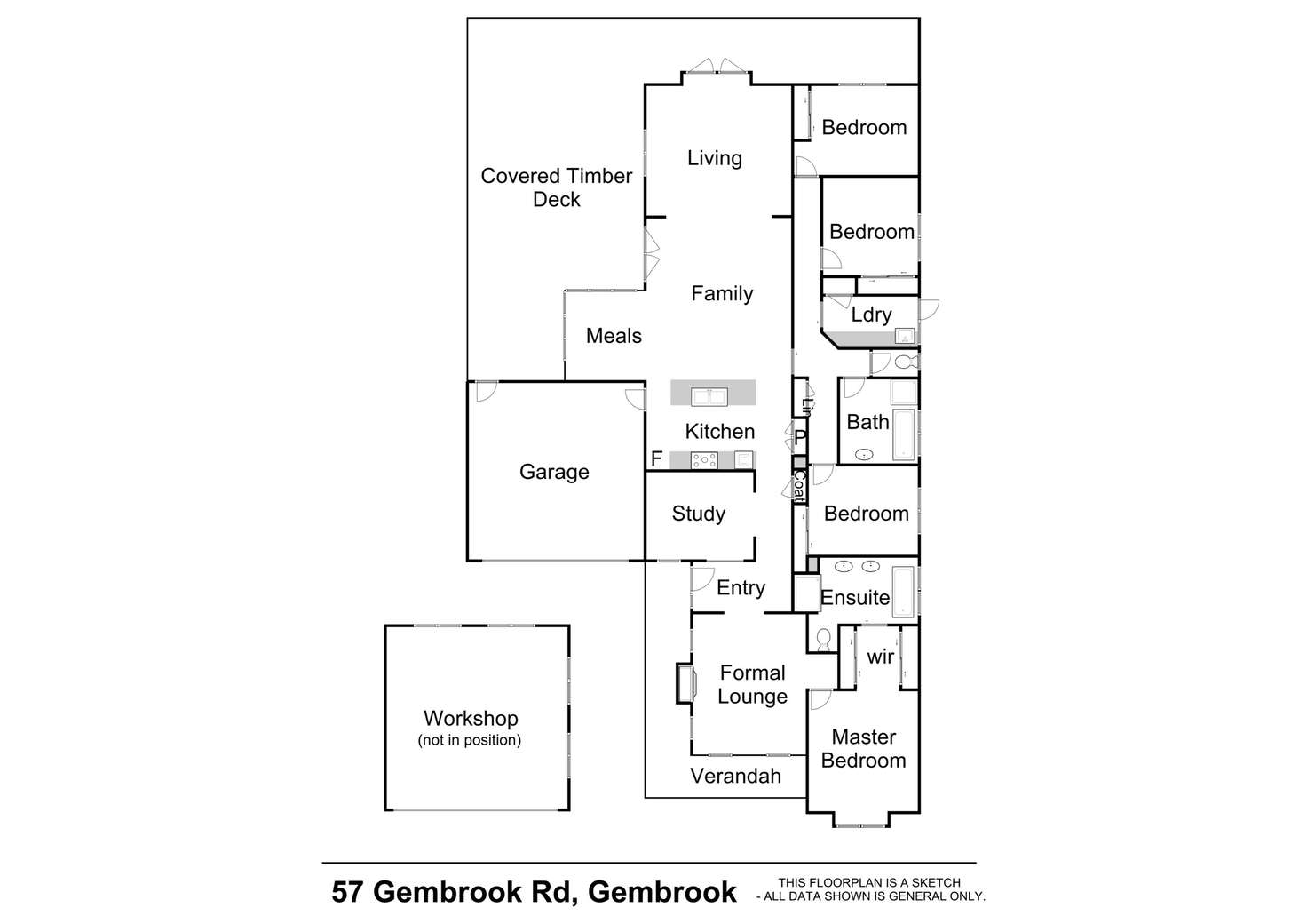 Floorplan of Homely house listing, 57 Gembrook Road, Gembrook VIC 3783