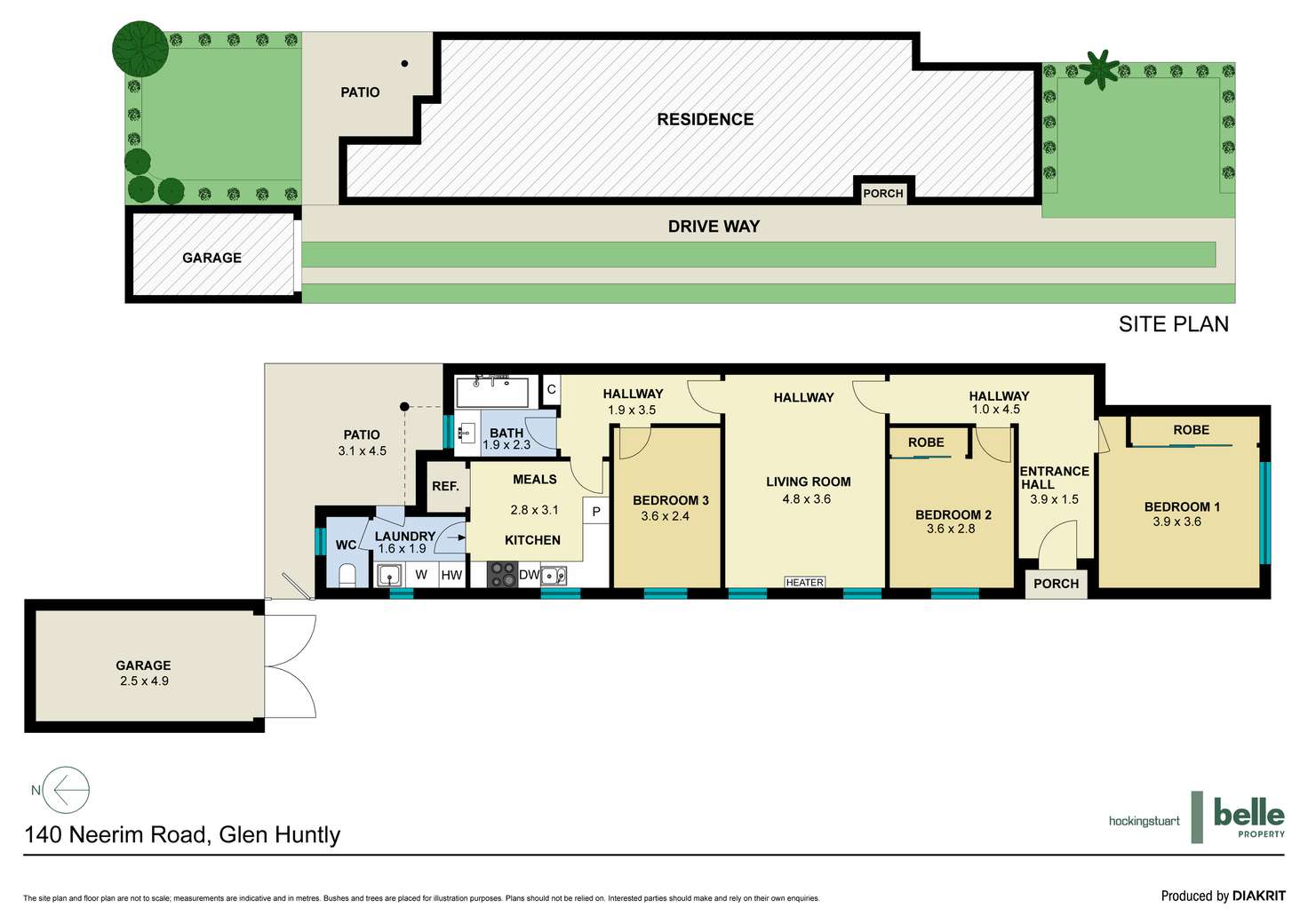 Floorplan of Homely house listing, 140 Neerim Road, Glen Huntly VIC 3163