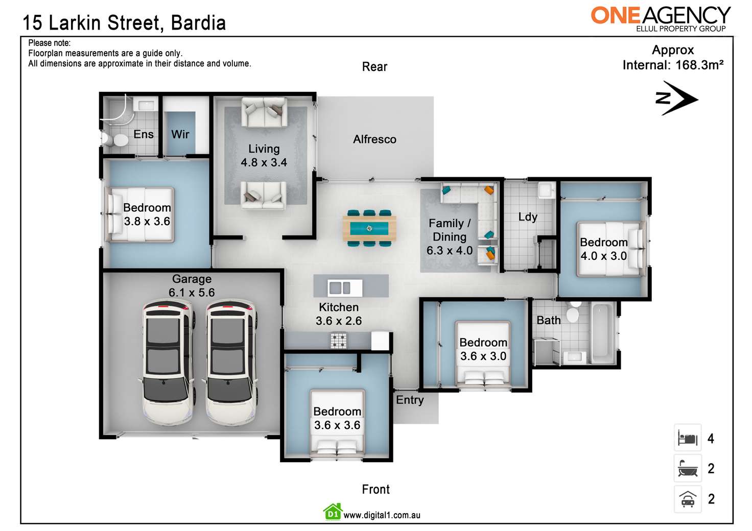 Floorplan of Homely house listing, 15 Larkin Street, Bardia NSW 2565