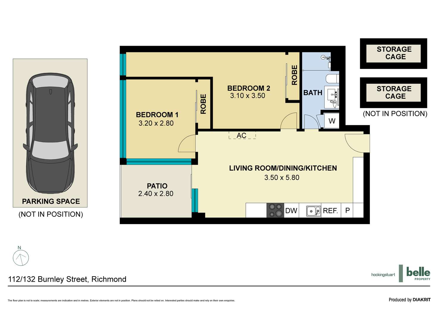 Floorplan of Homely apartment listing, 112/132 Burnley Street, Richmond VIC 3121