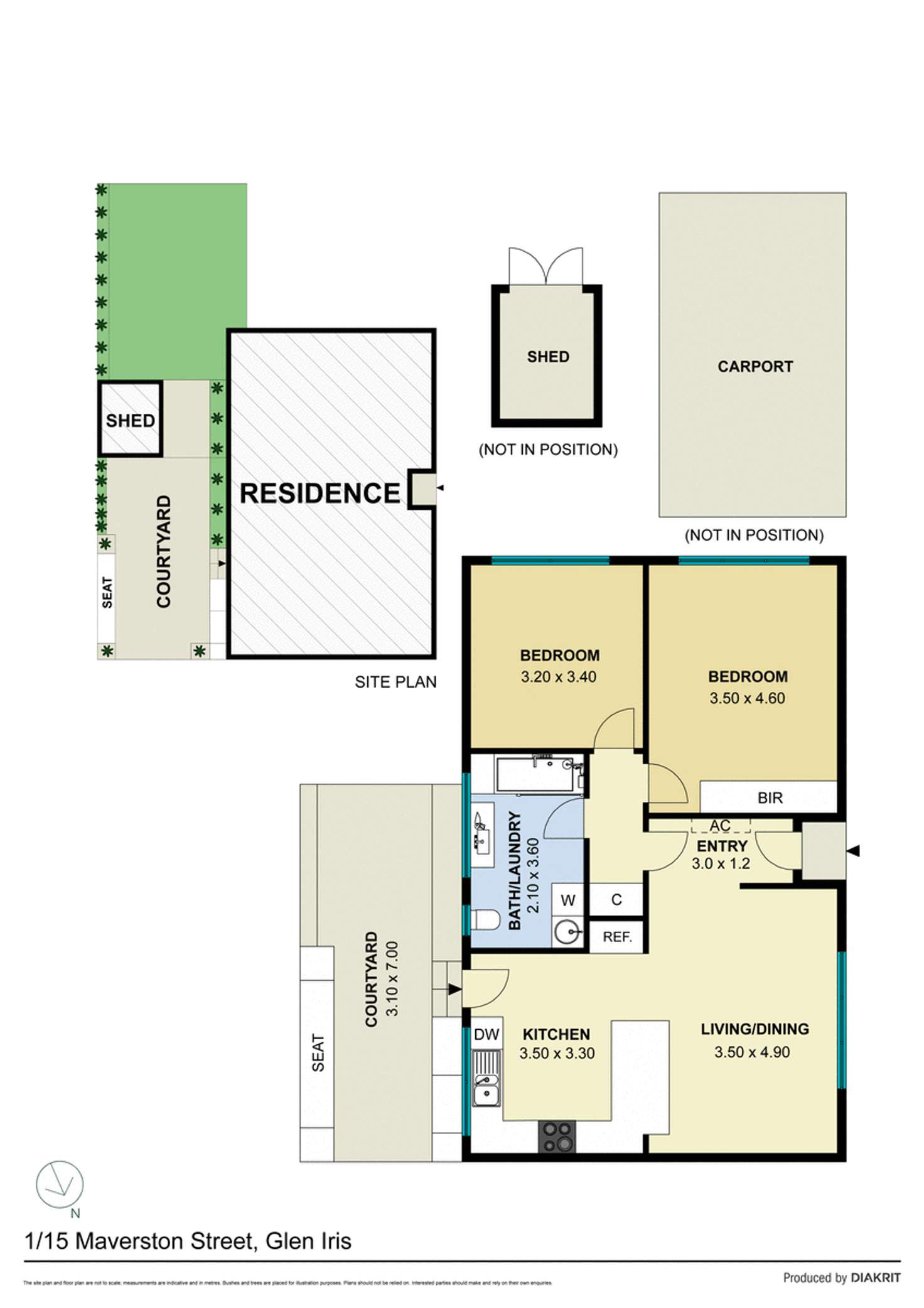 Floorplan of Homely unit listing, 1/15 Maverston Street, Glen Iris VIC 3146