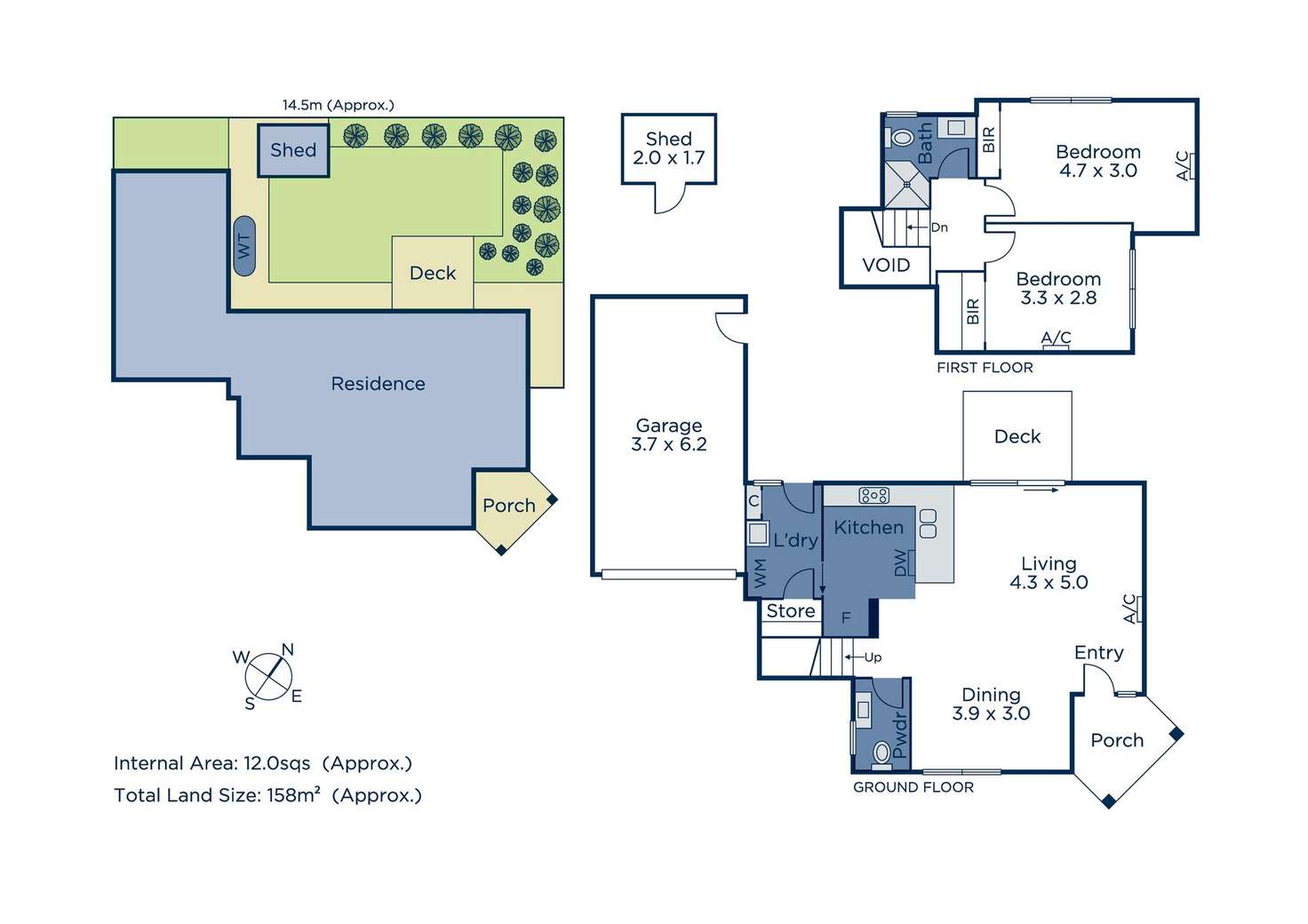 Floorplan of Homely townhouse listing, 2/37 Ainslie Park Avenue, Croydon VIC 3136