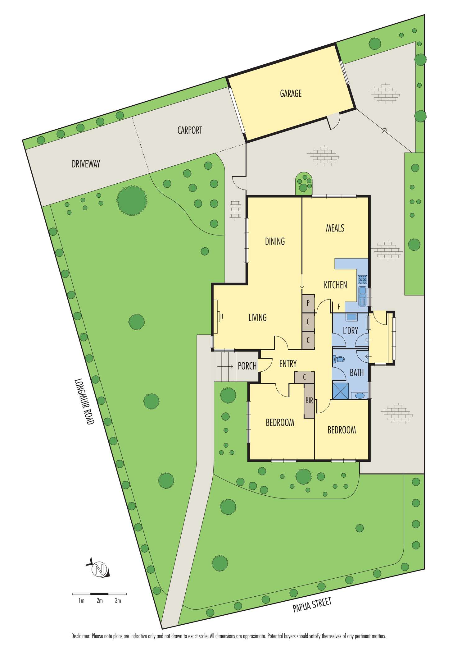 Floorplan of Homely house listing, 1 Papua Street, Watsonia VIC 3087