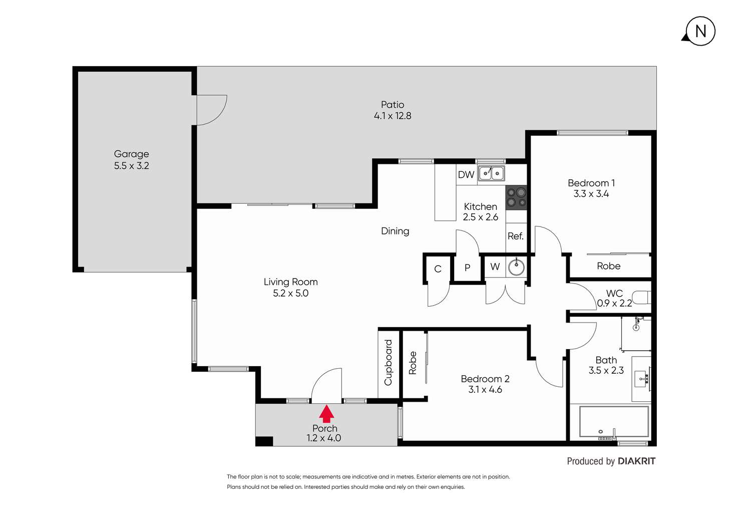 Floorplan of Homely unit listing, 14A Cooke Avenue, Hampton East VIC 3188