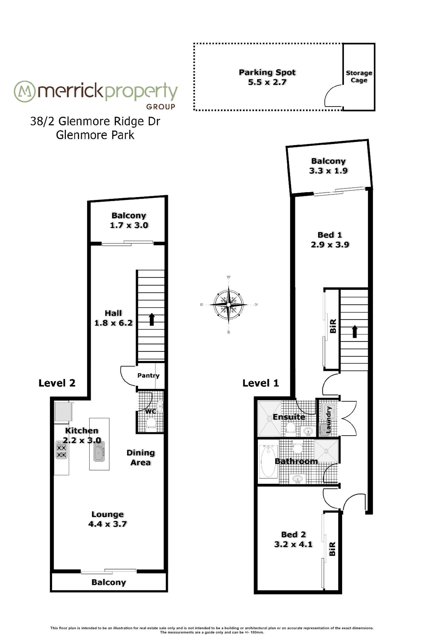 Floorplan of Homely unit listing, 38/2 Glenmore Ridge Drive, Glenmore Park NSW 2745
