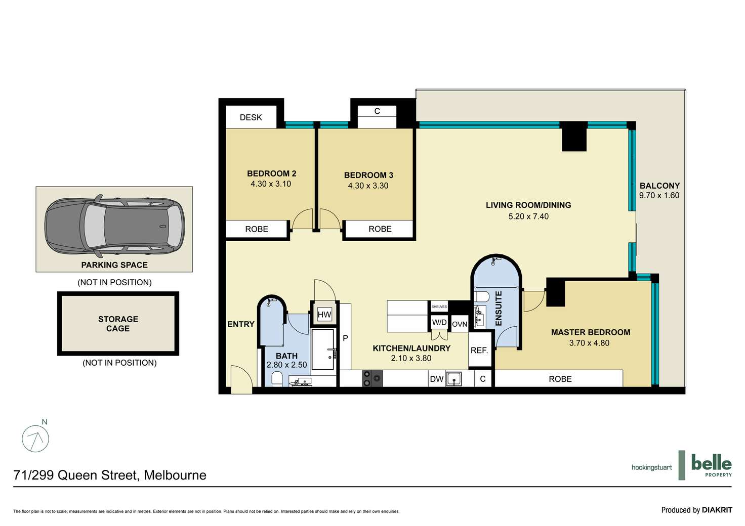 Floorplan of Homely apartment listing, 71/299 Queen Street, Melbourne VIC 3000