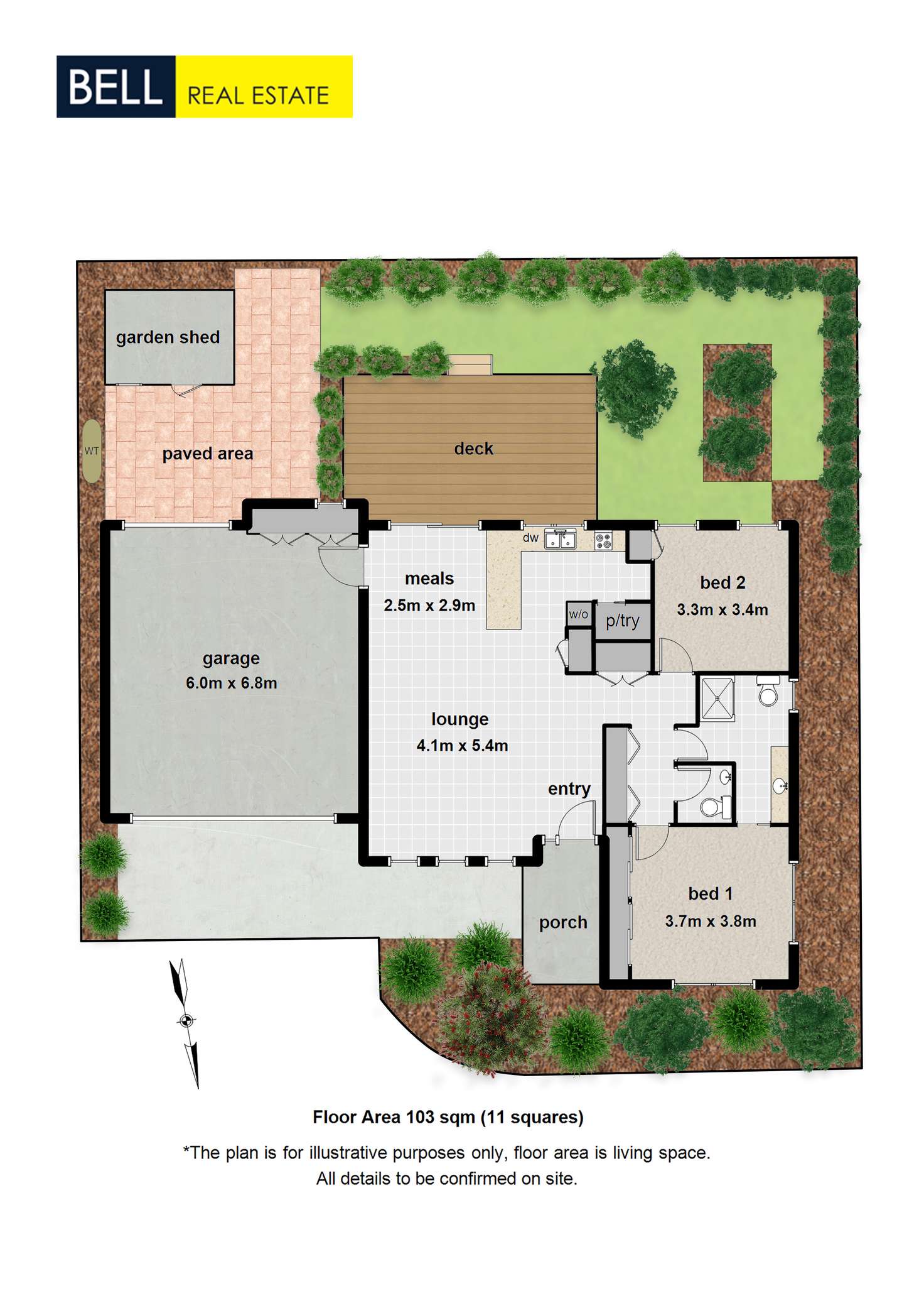 Floorplan of Homely unit listing, 14A Highpoint Avenue, Mooroolbark VIC 3138