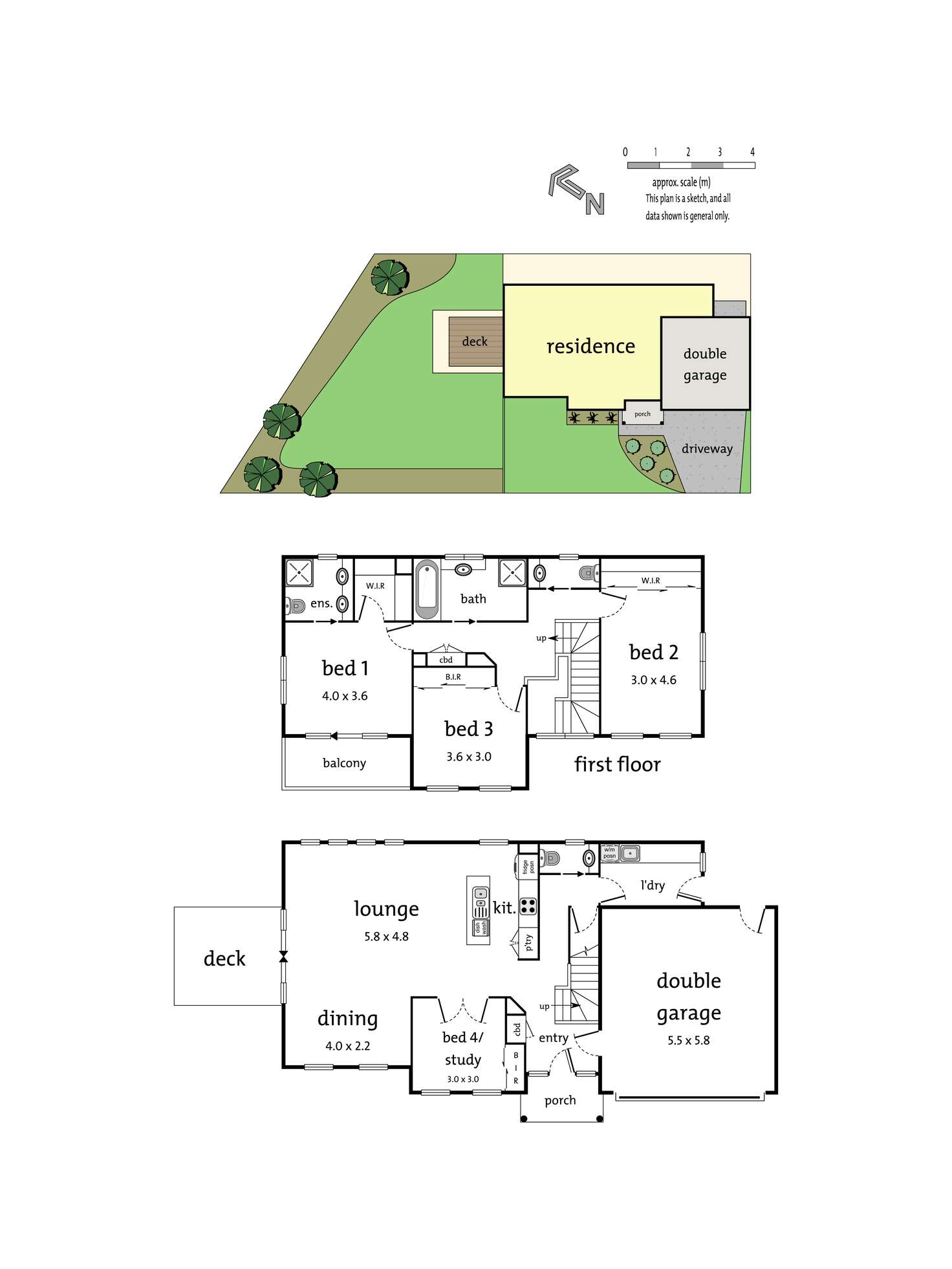 Floorplan of Homely townhouse listing, 1A Frieda Street, Dromana VIC 3936